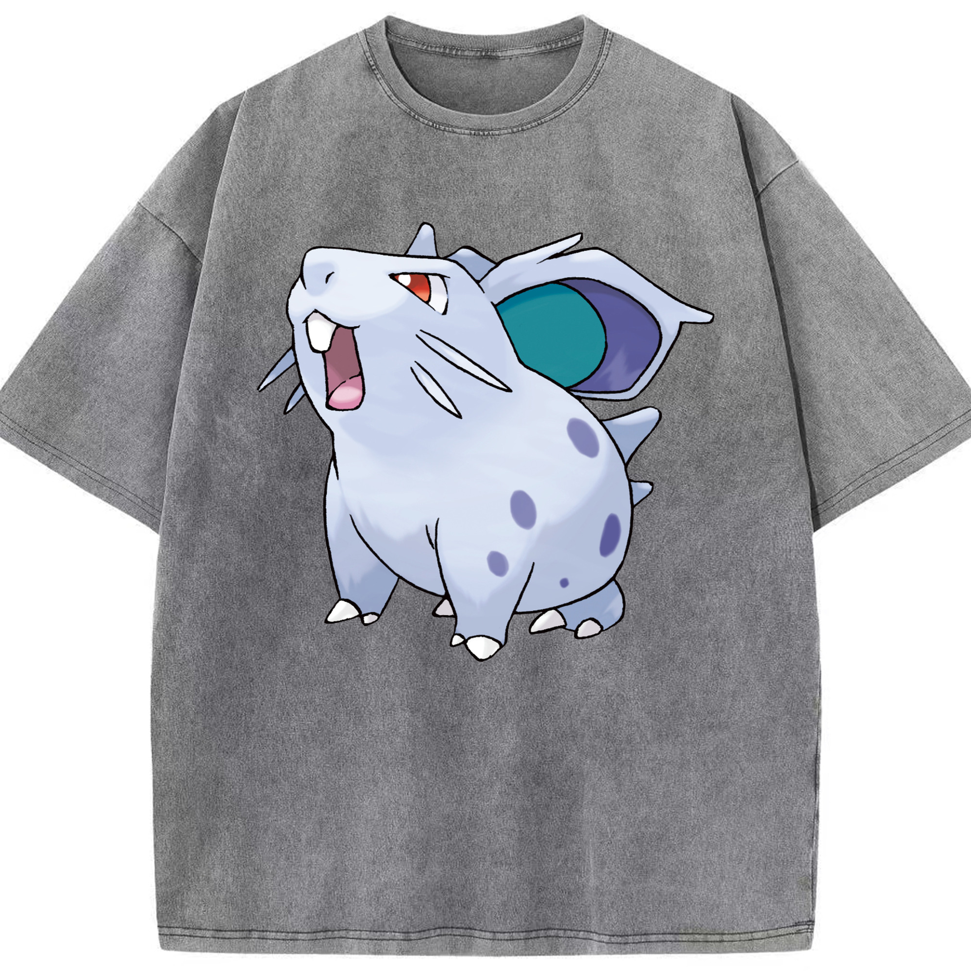 （画像用） ポケットモンスター Pokémon 綿100% ヴィンテージ風 半袖Tシャツ（フロントプリント）