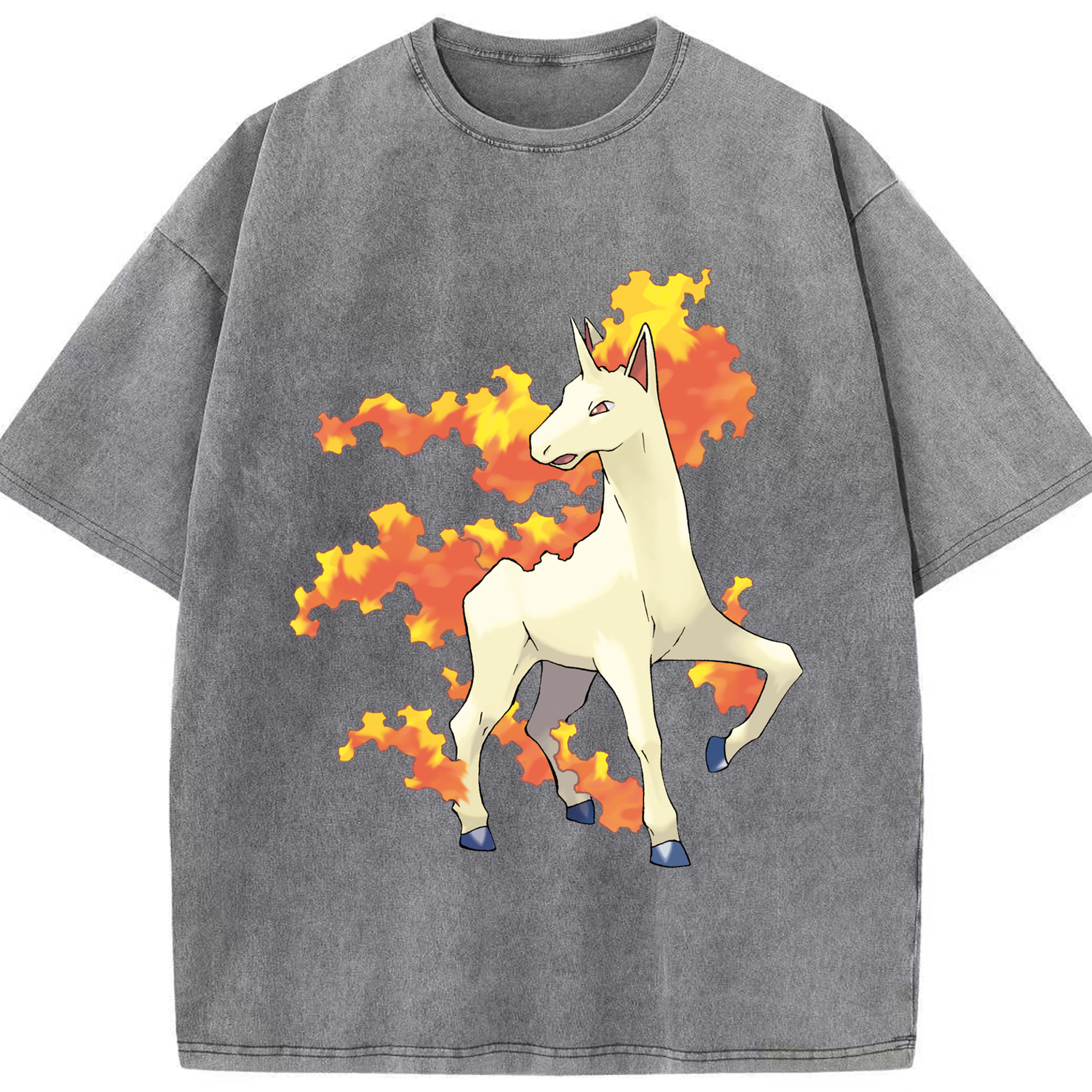 （画像用） ポケットモンスター Pokémon 綿100% ヴィンテージ風 半袖Tシャツ（フロントプリント）