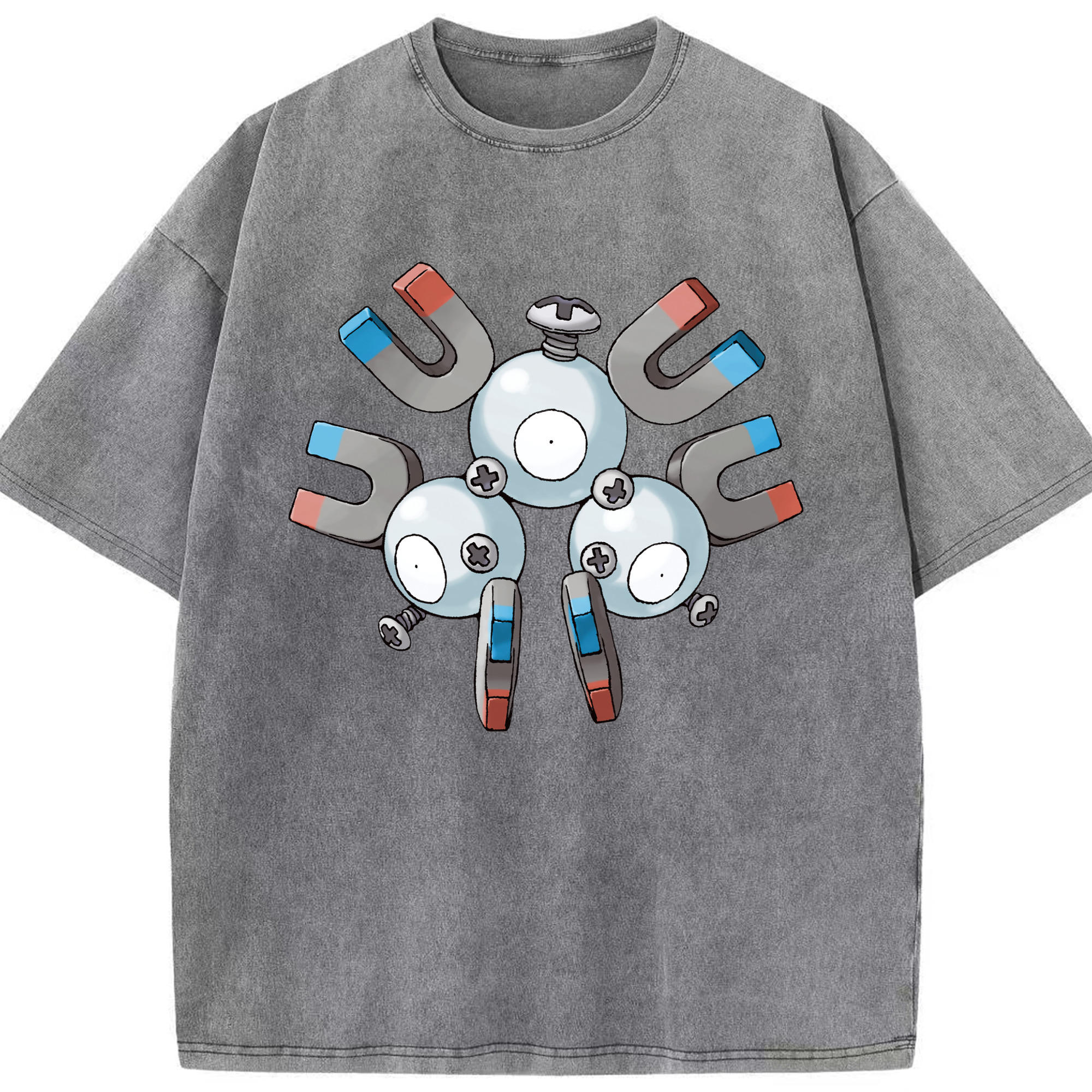（画像用） ポケットモンスター Pokémon 綿100% ヴィンテージ風 半袖Tシャツ（フロントプリント）