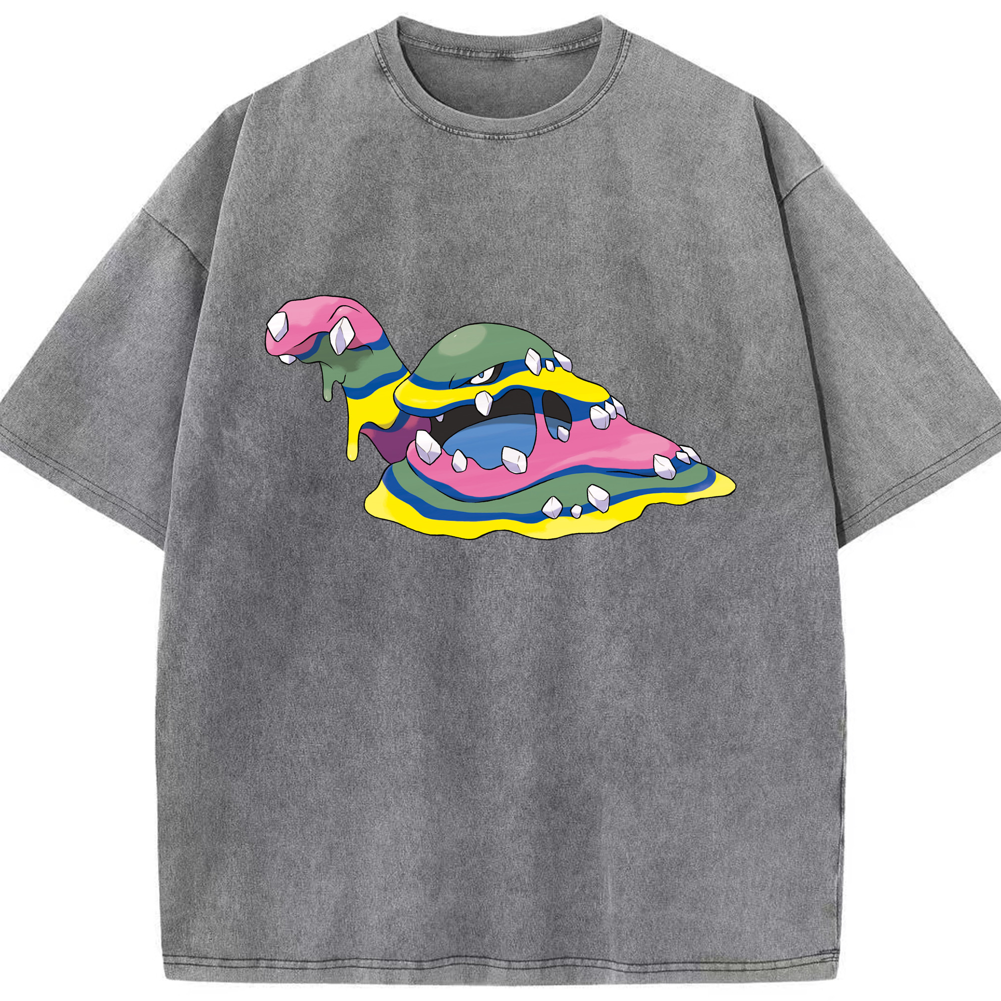 （画像用） ポケットモンスター Pokémon 綿100% ヴィンテージ風 半袖Tシャツ（フロントプリント）