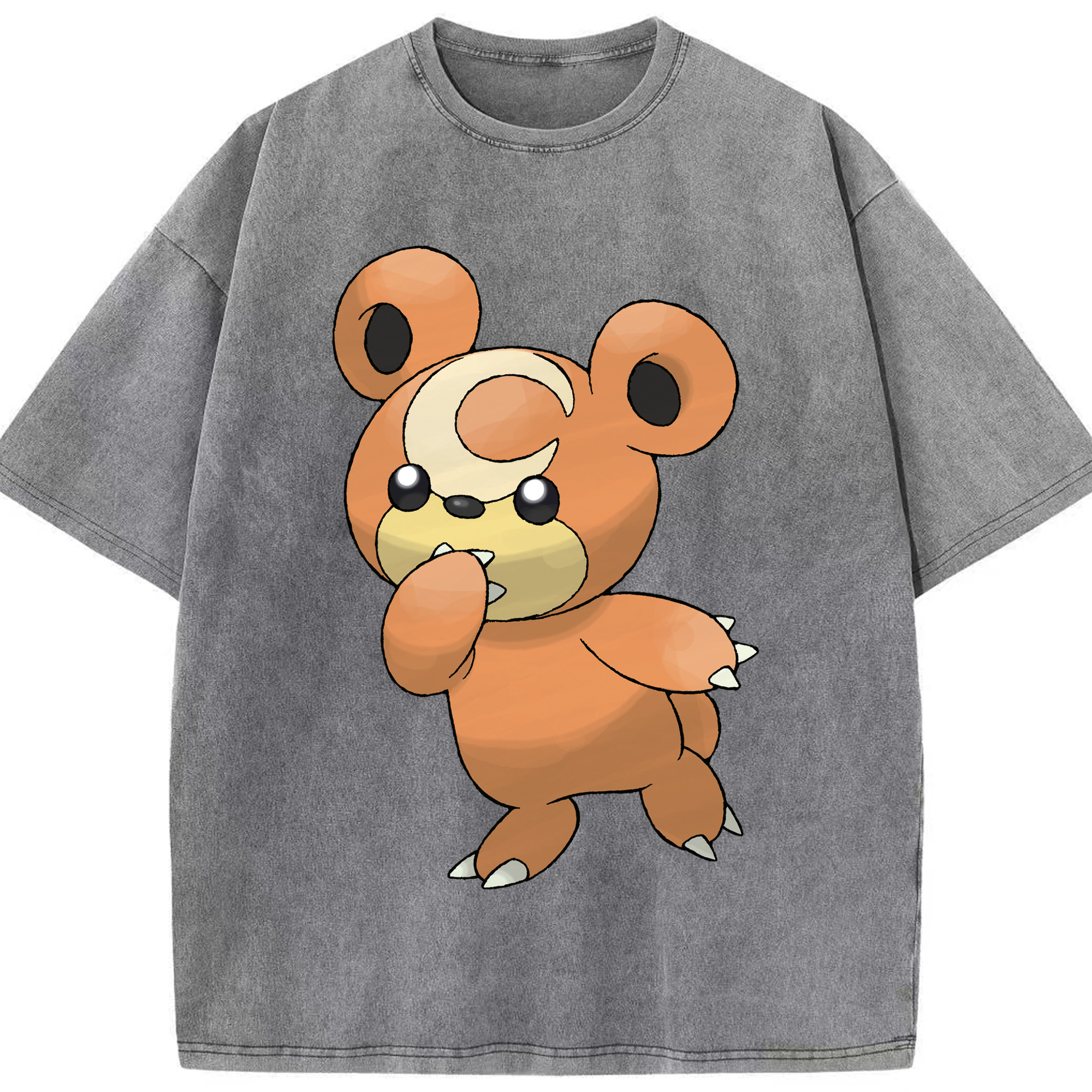 （画像用） ポケットモンスター Pokémon 綿100% ヴィンテージ風 半袖Tシャツ（フロントプリント）