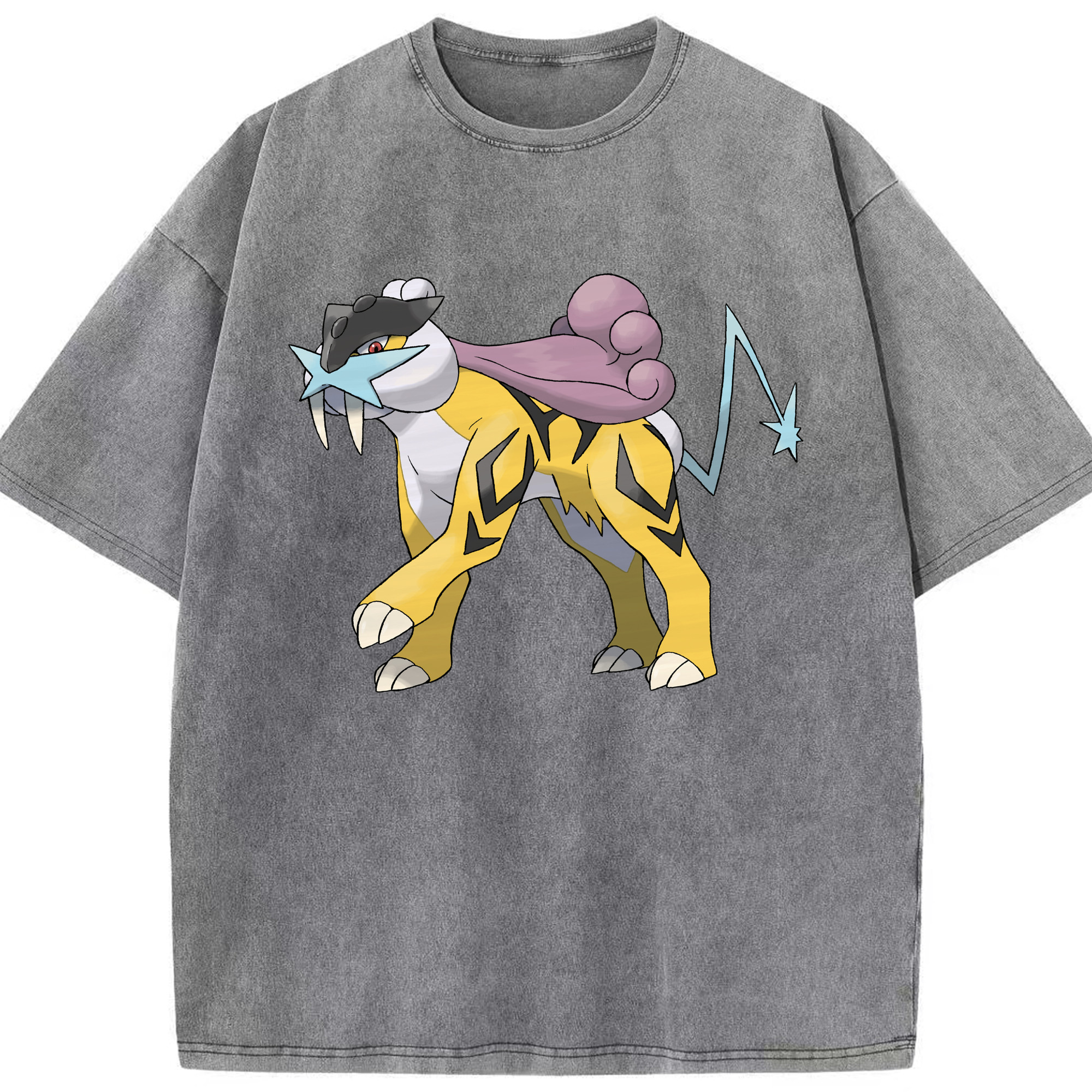 （画像用） ポケットモンスター Pokémon 綿100% ヴィンテージ風 半袖Tシャツ（フロントプリント）