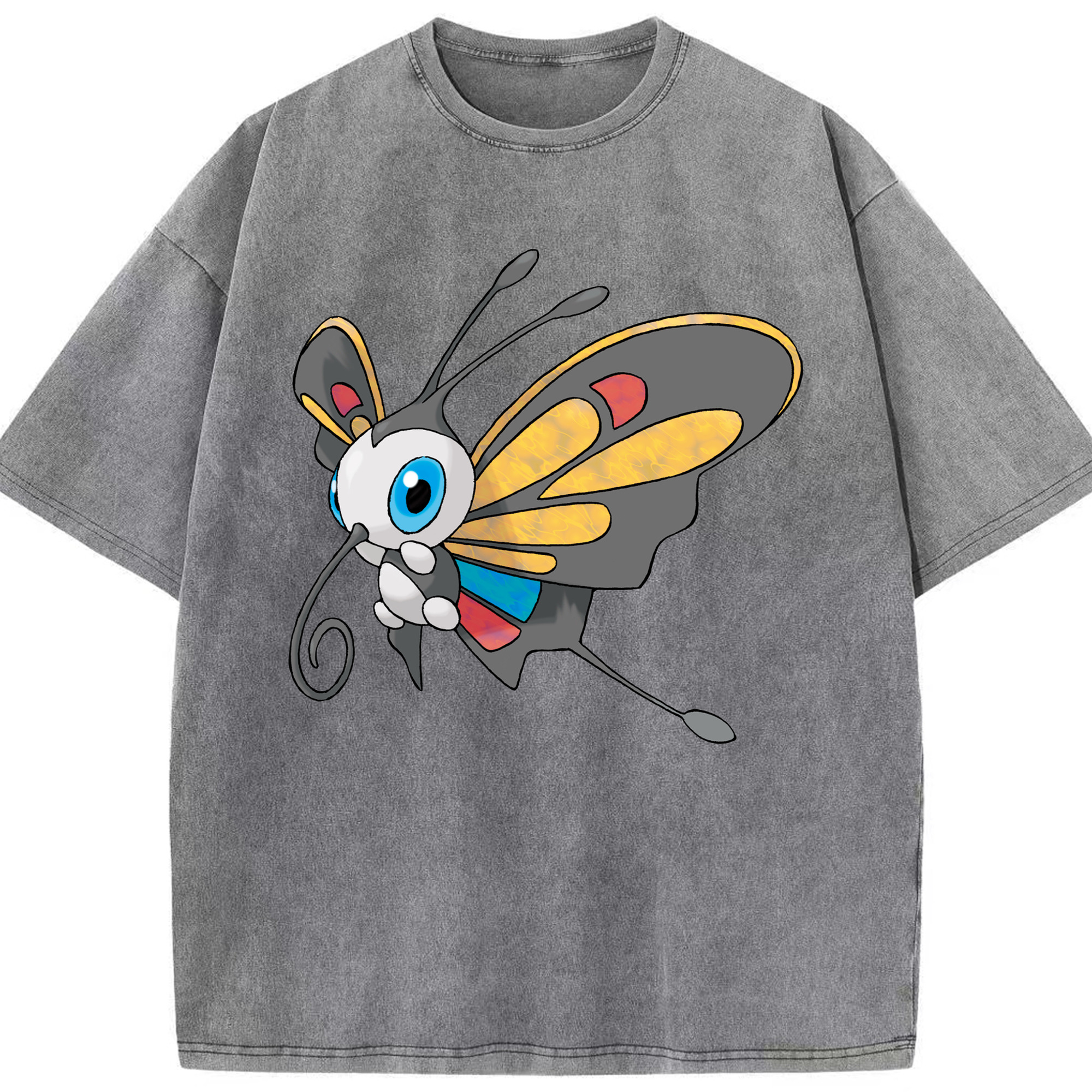 （画像用） ポケットモンスター Pokémon 綿100% ヴィンテージ風 半袖Tシャツ（フロントプリント）