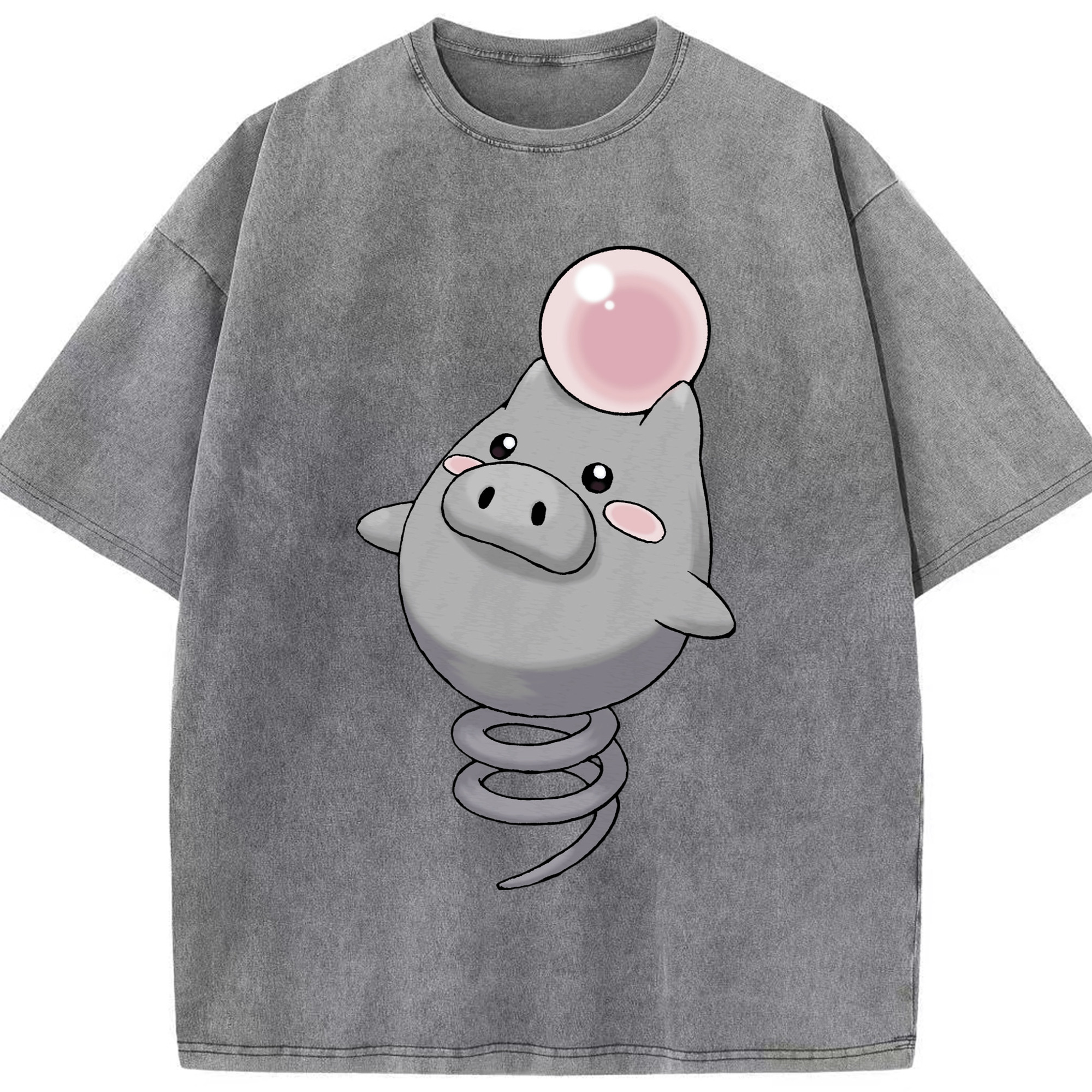 （画像用） ポケットモンスター Pokémon 綿100% ヴィンテージ風 半袖Tシャツ（フロントプリント）