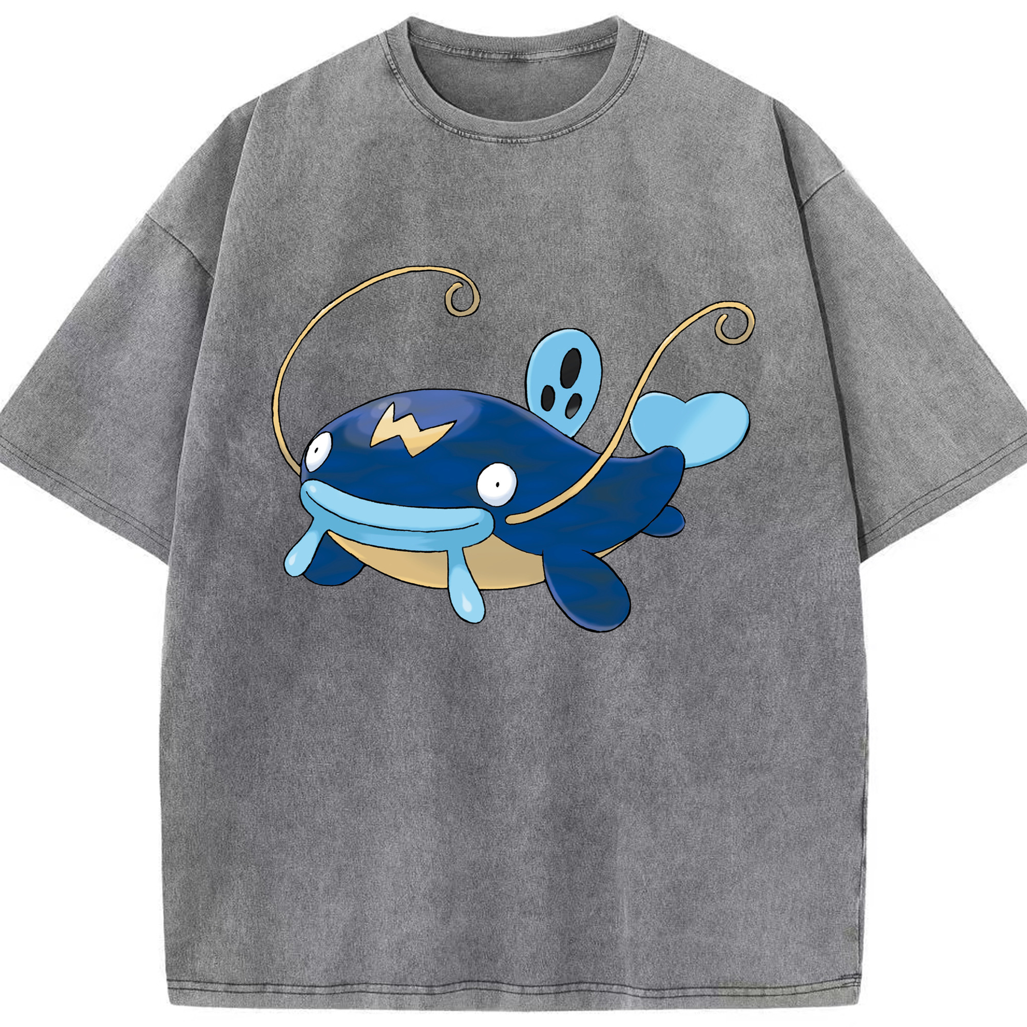 （画像用） ポケットモンスター Pokémon 綿100% ヴィンテージ風 半袖Tシャツ（フロントプリント）