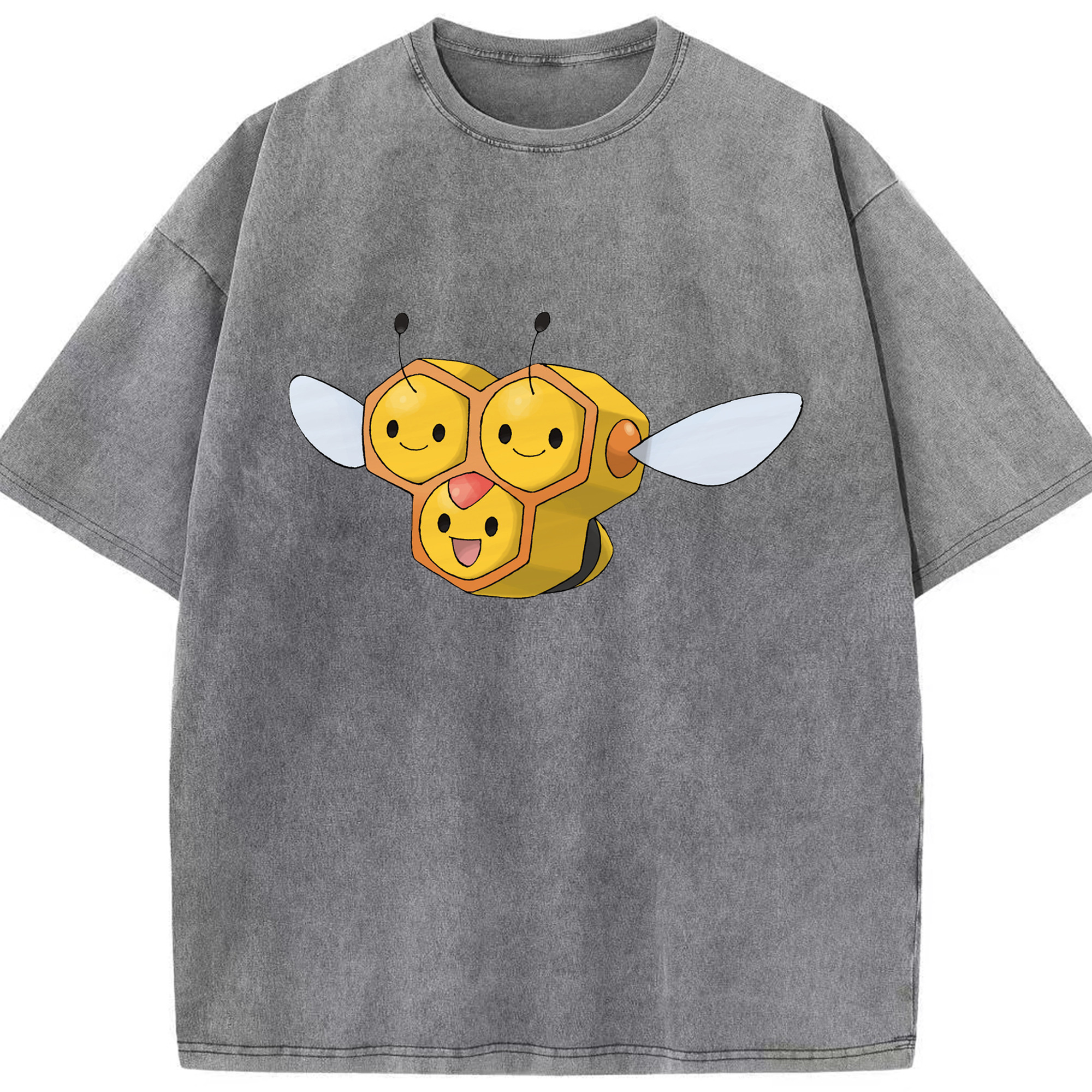（画像用） ポケットモンスター Pokémon 綿100% ヴィンテージ風 半袖Tシャツ（フロントプリント）