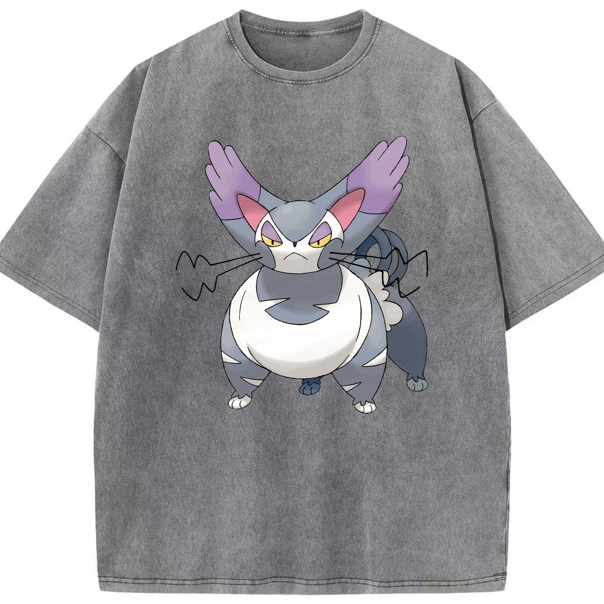 （画像用） ポケットモンスター Pokémon 綿100% ヴィンテージ風 半袖Tシャツ（フロントプリント）