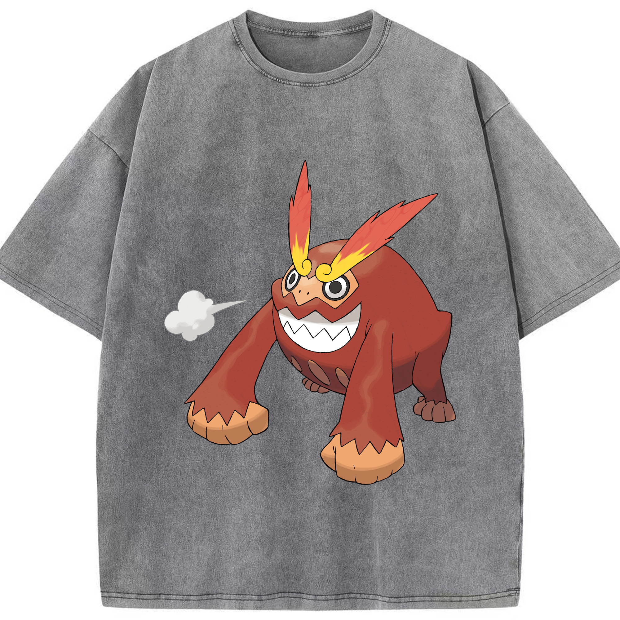 （画像用） ポケットモンスター Pokémon 綿100% ヴィンテージ風 半袖Tシャツ（フロントプリント）