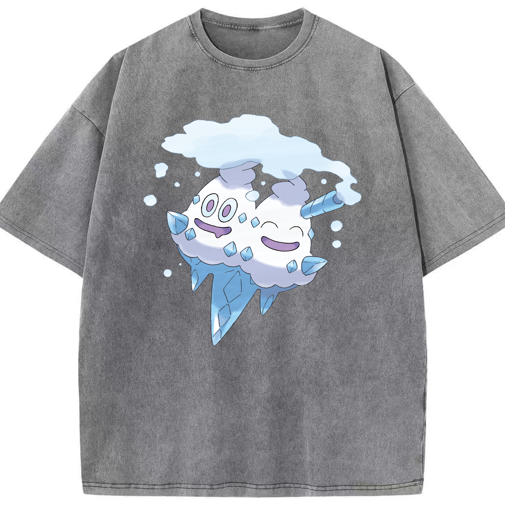 （画像用） ポケットモンスター Pokémon 綿100% ヴィンテージ風 半袖Tシャツ（フロントプリント）