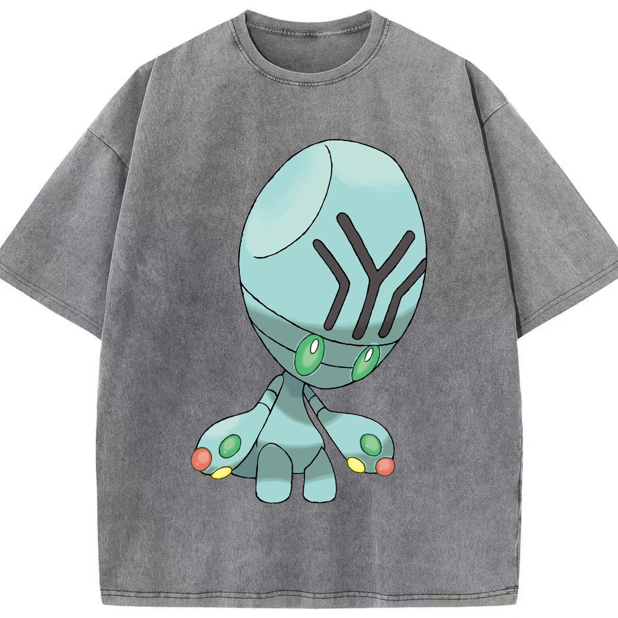 （画像用） ポケットモンスター Pokémon 綿100% ヴィンテージ風 半袖Tシャツ（フロントプリント）
