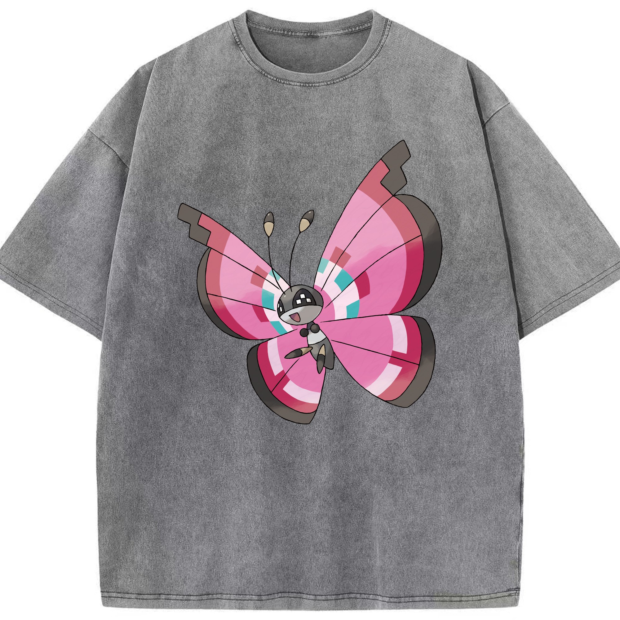 （画像用） ポケットモンスター Pokémon 綿100% ヴィンテージ風 半袖Tシャツ（フロントプリント）