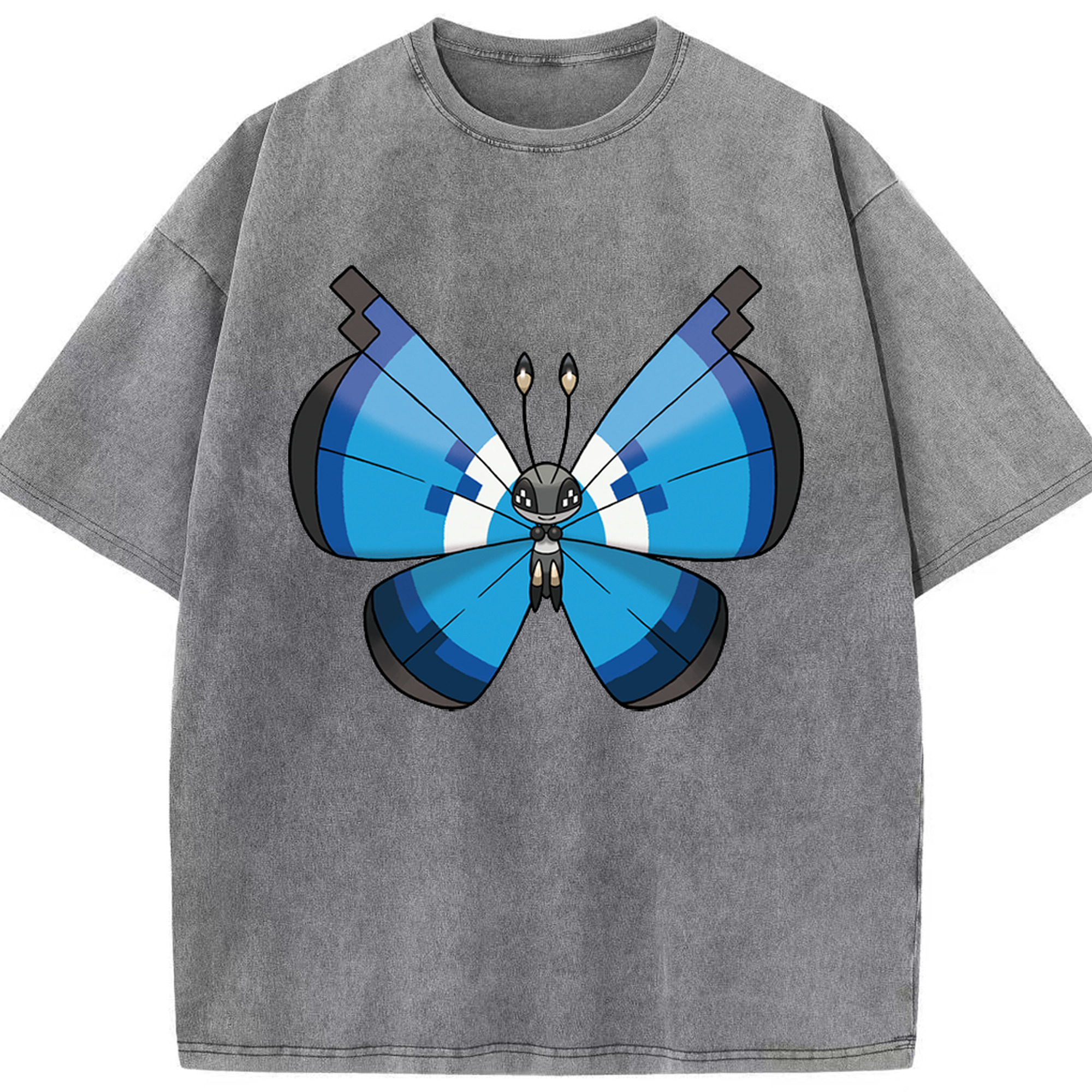 （画像用） ポケットモンスター Pokémon 綿100% ヴィンテージ風 半袖Tシャツ（フロントプリント）