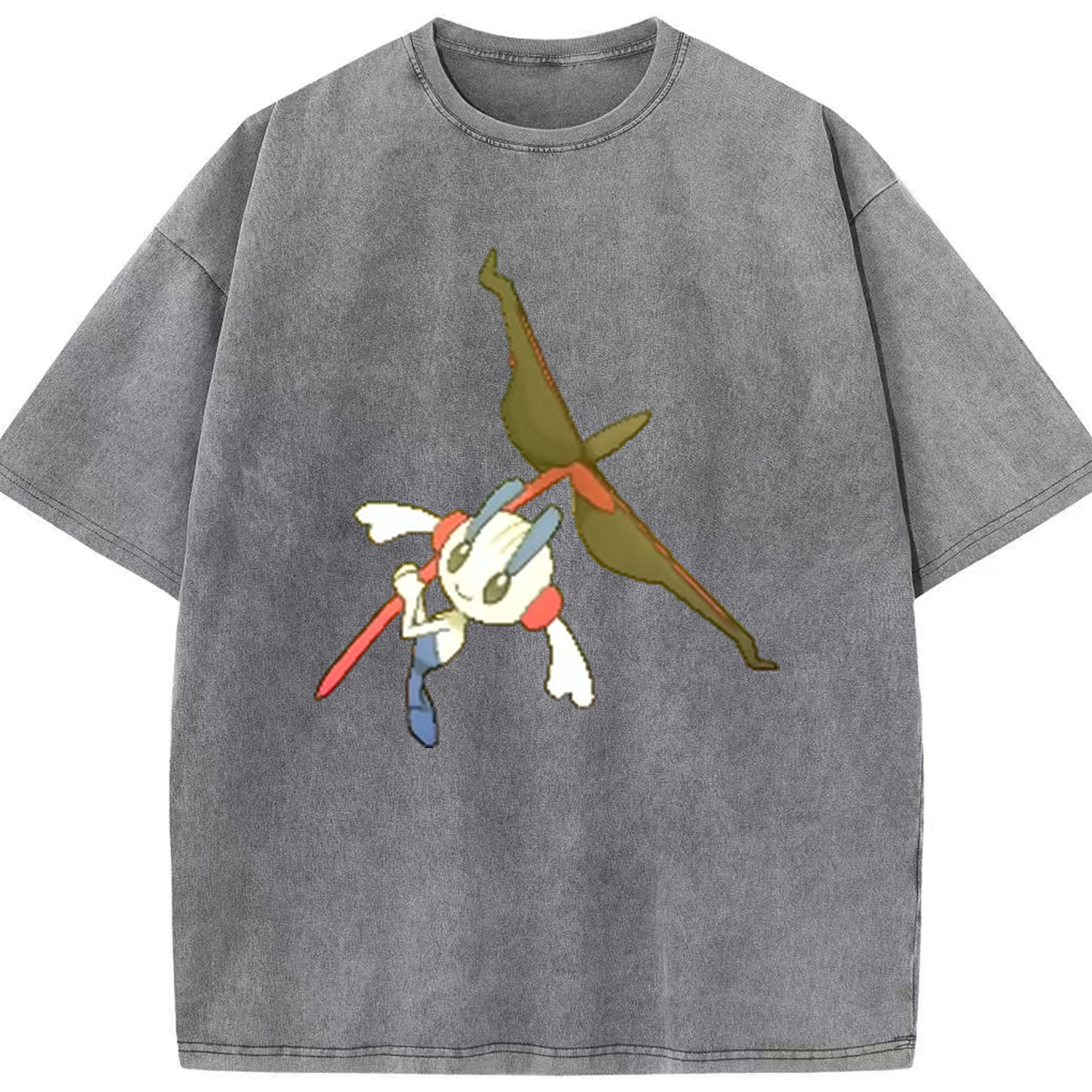 （画像用） ポケットモンスター Pokémon 綿100% ヴィンテージ風 半袖Tシャツ（フロントプリント）