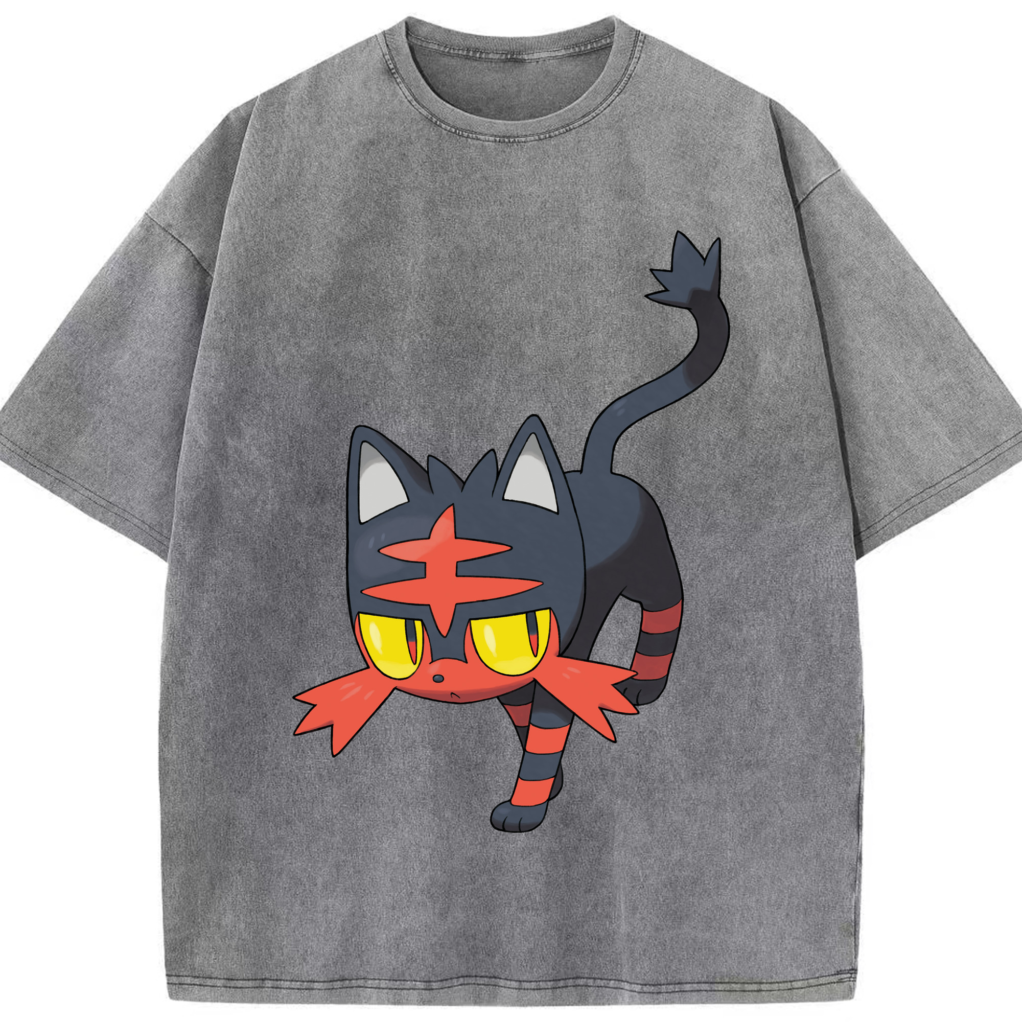 （画像用） ポケットモンスター Pokémon 綿100% ヴィンテージ風 半袖Tシャツ（フロントプリント）