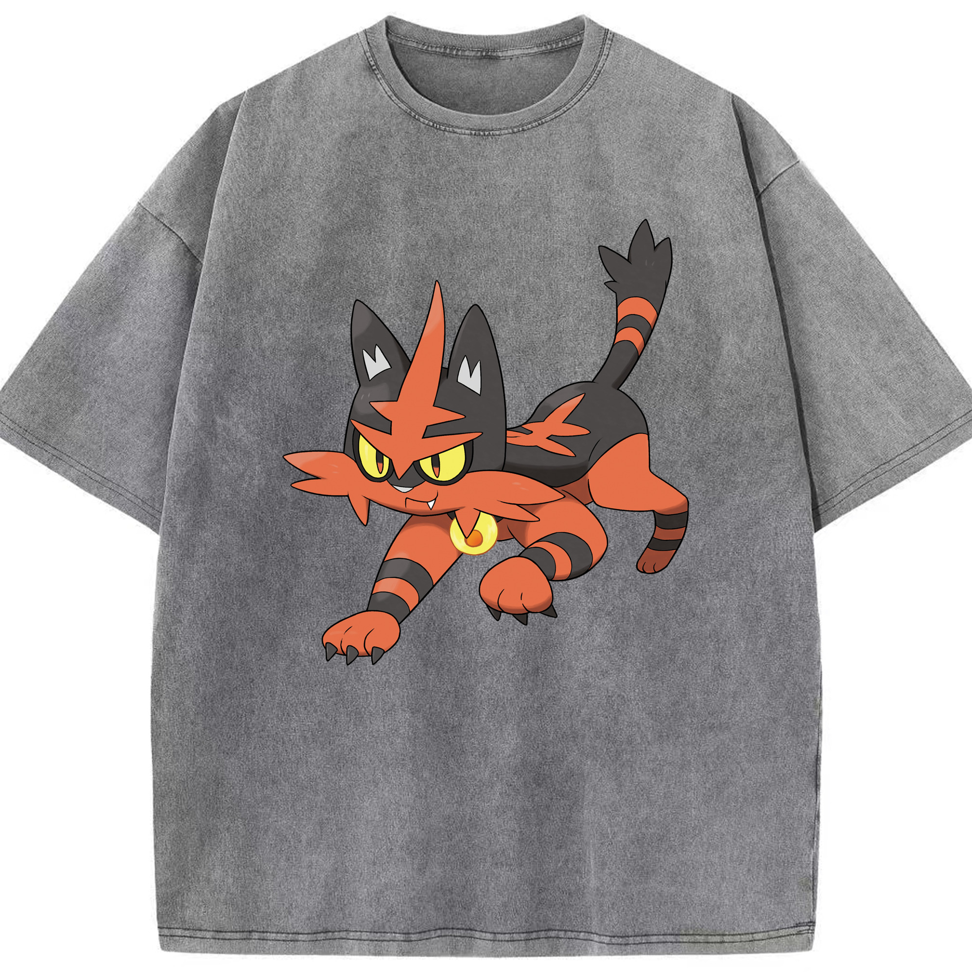 （画像用） ポケットモンスター Pokémon 綿100% ヴィンテージ風 半袖Tシャツ（フロントプリント）