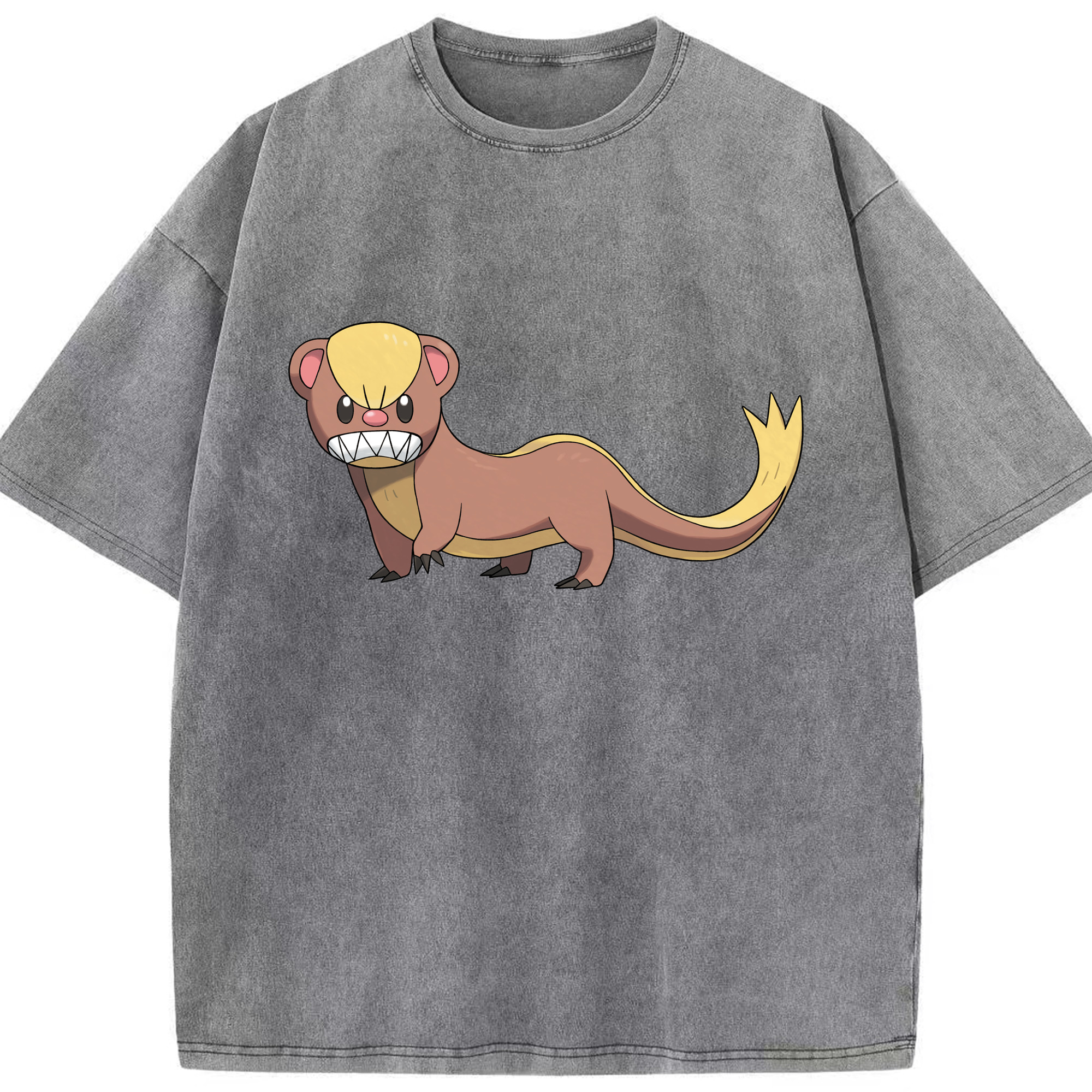 （画像用） ポケットモンスター Pokémon 綿100% ヴィンテージ風 半袖Tシャツ（フロントプリント）