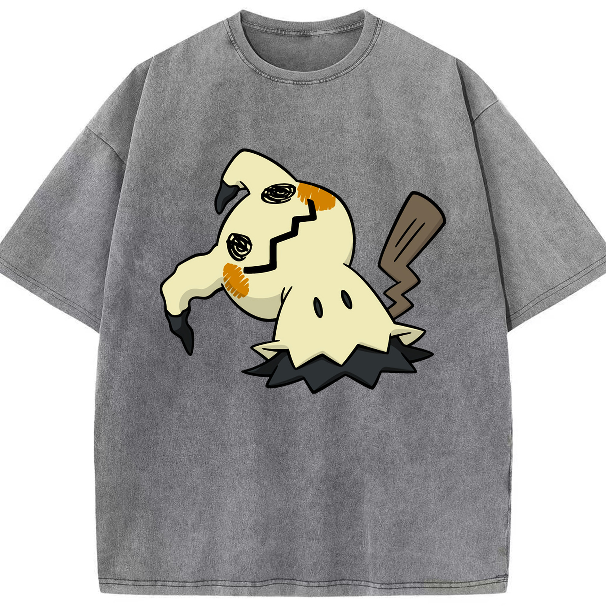 （画像用） ポケットモンスター Pokémon 綿100% ヴィンテージ風 半袖Tシャツ（フロントプリント）
