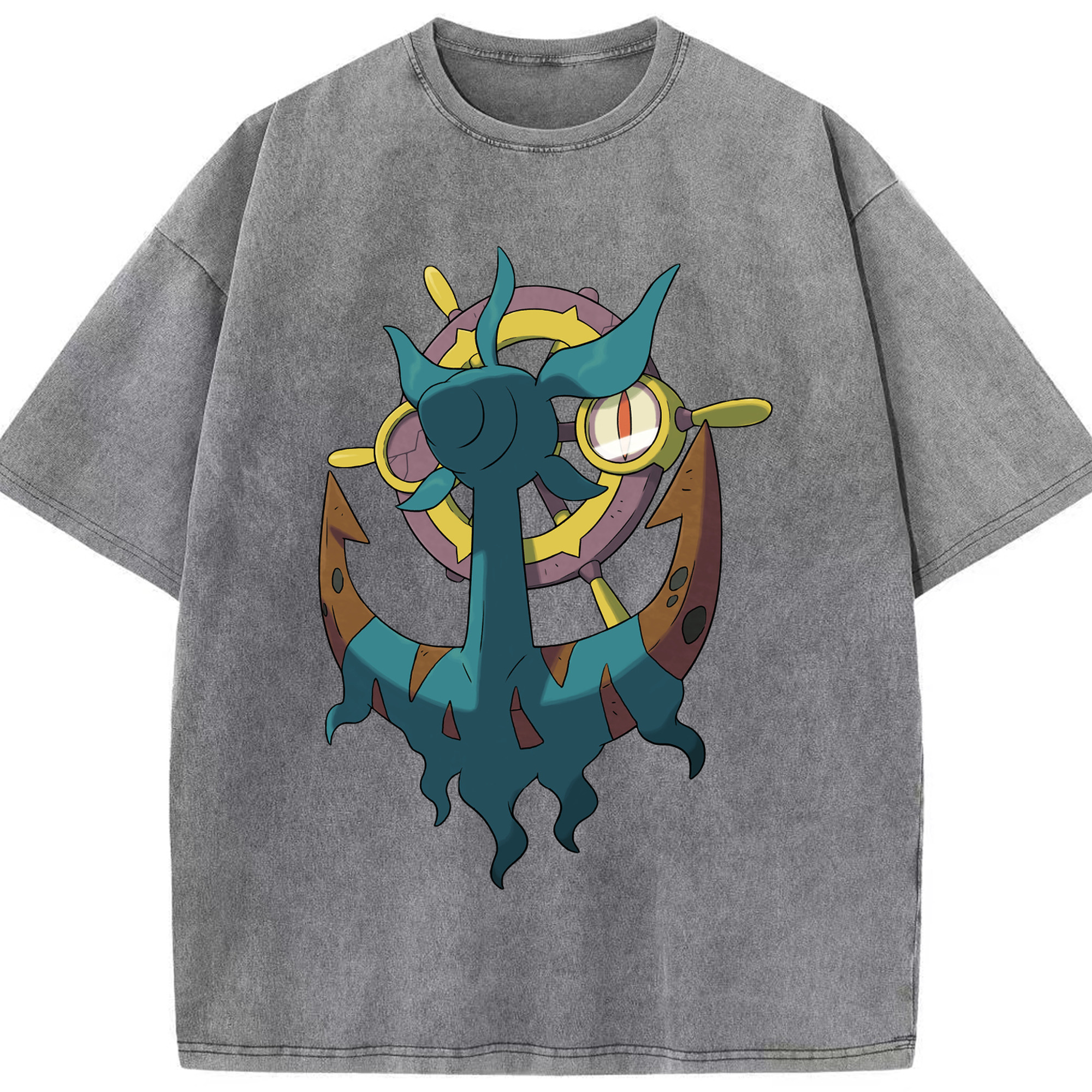 （画像用） ポケットモンスター Pokémon 綿100% ヴィンテージ風 半袖Tシャツ（フロントプリント）