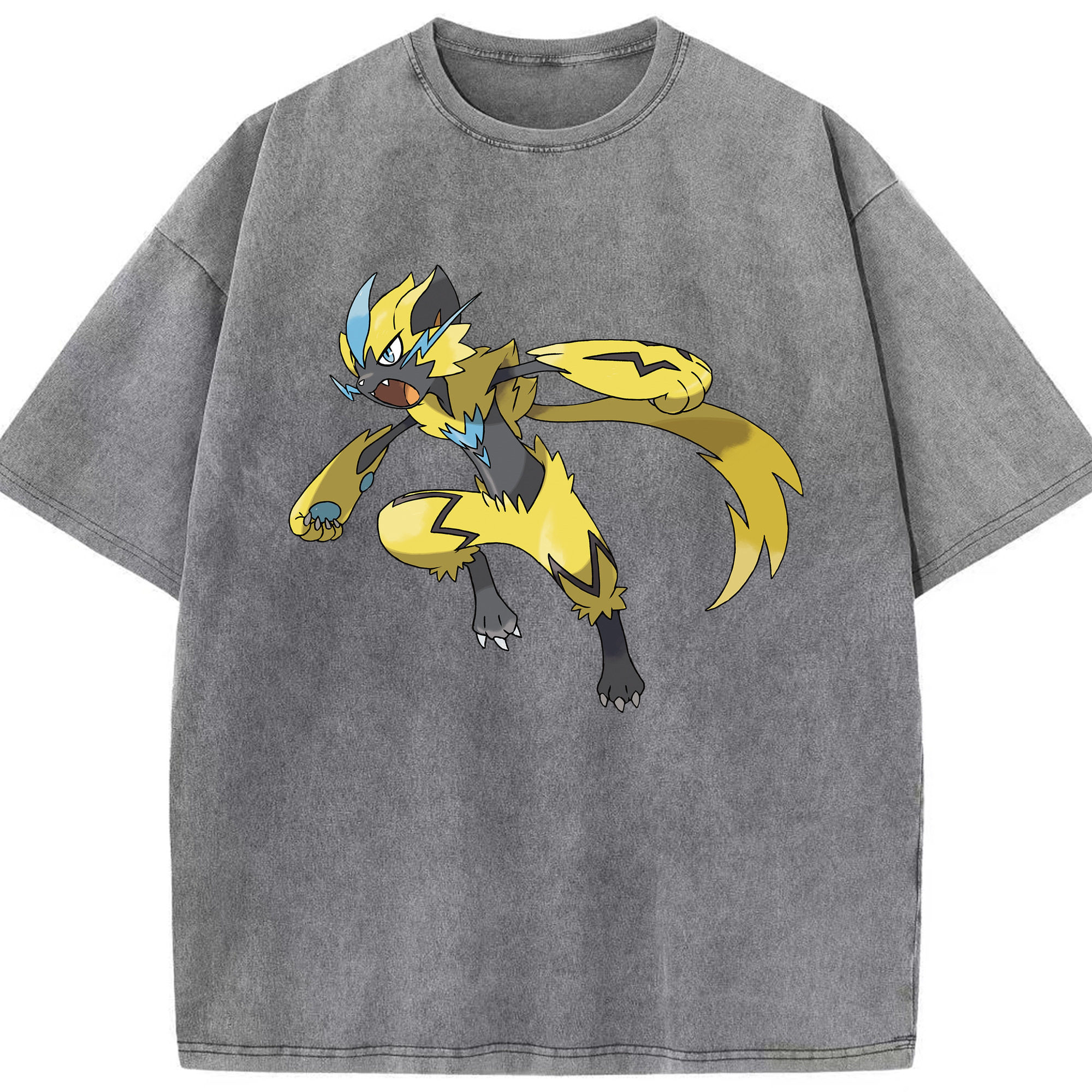 （画像用） ポケットモンスター Pokémon 綿100% ヴィンテージ風 半袖Tシャツ（フロントプリント）