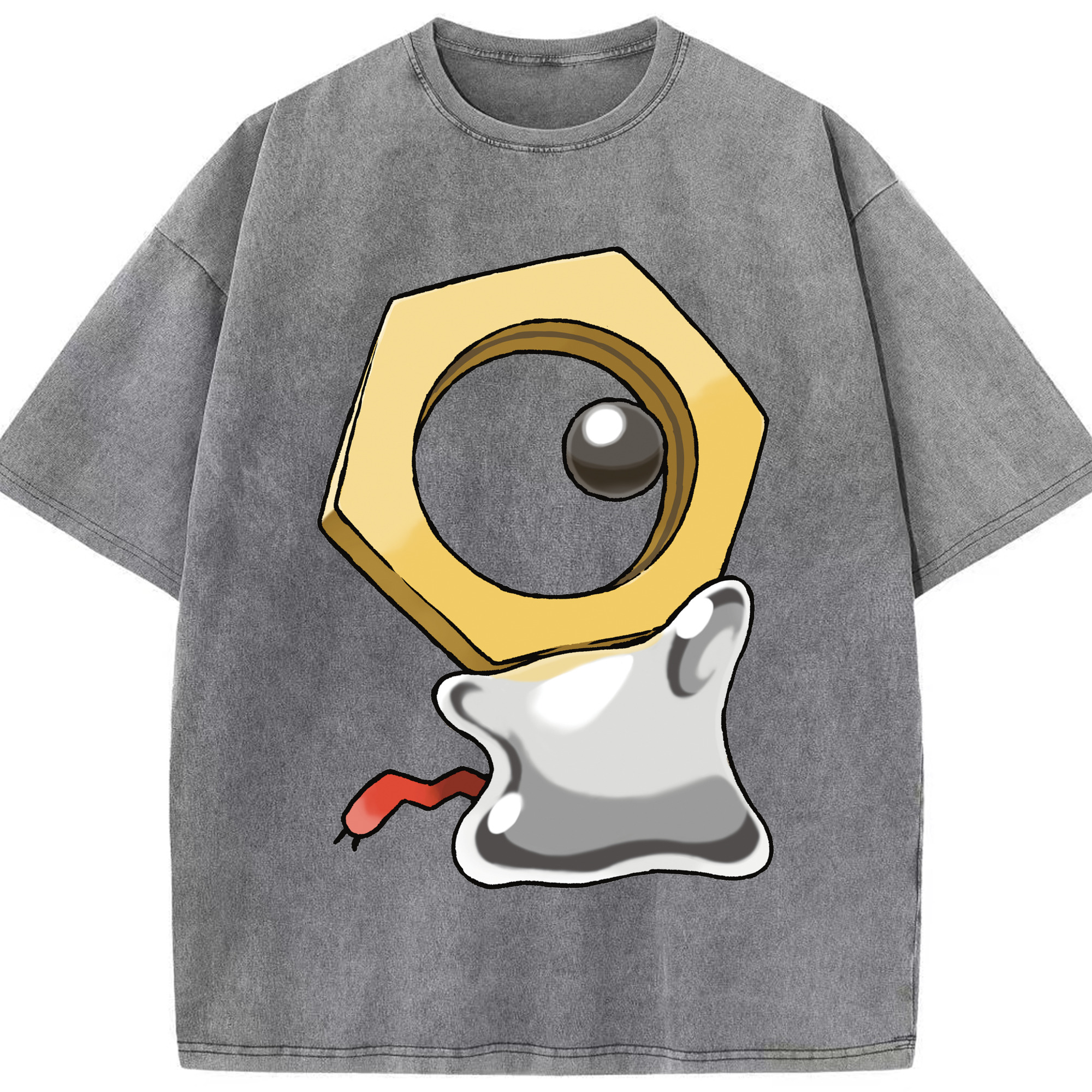 （画像用） ポケットモンスター Pokémon 綿100% ヴィンテージ風 半袖Tシャツ（フロントプリント）