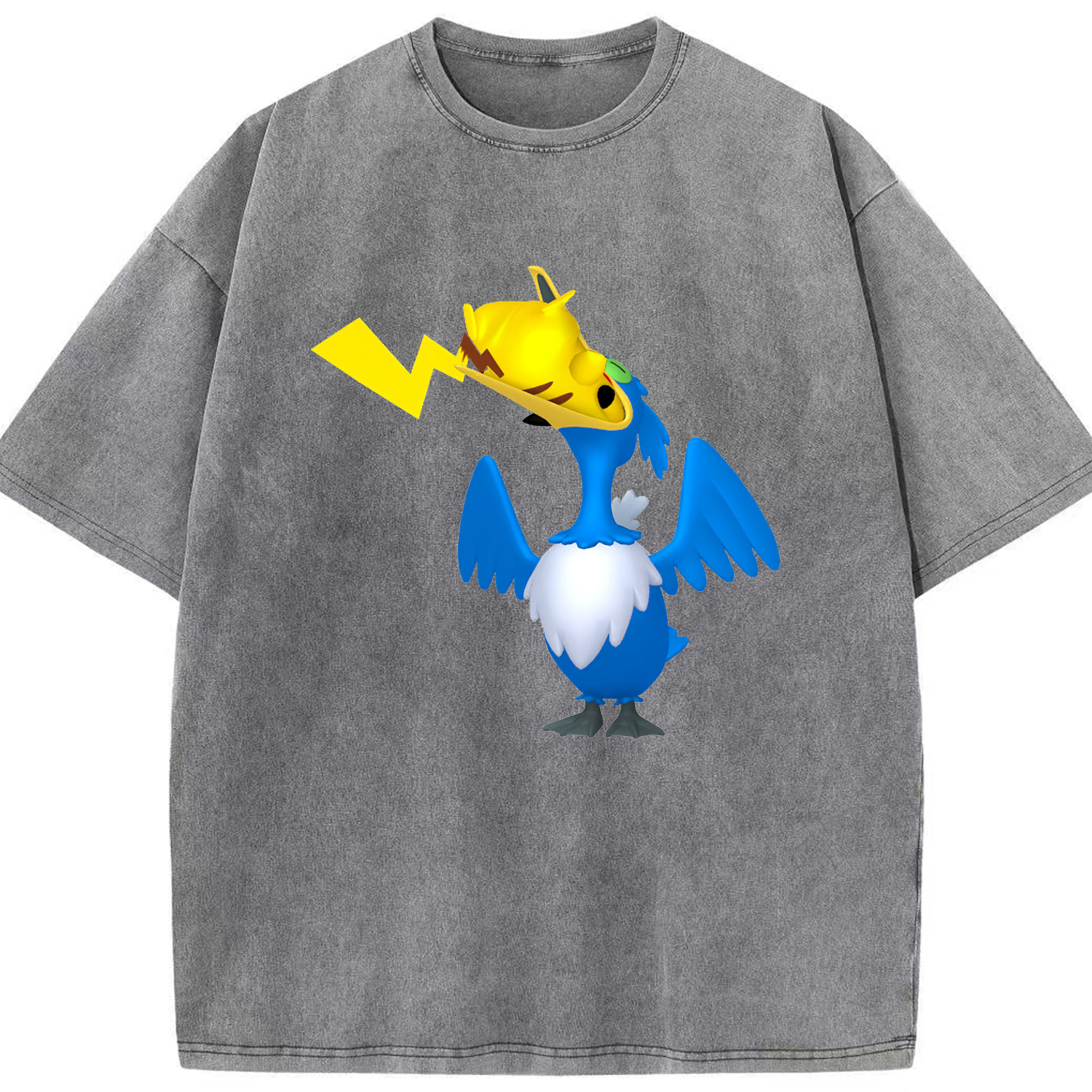 （画像用） ポケットモンスター Pokémon 綿100% ヴィンテージ風 半袖Tシャツ（フロントプリント）