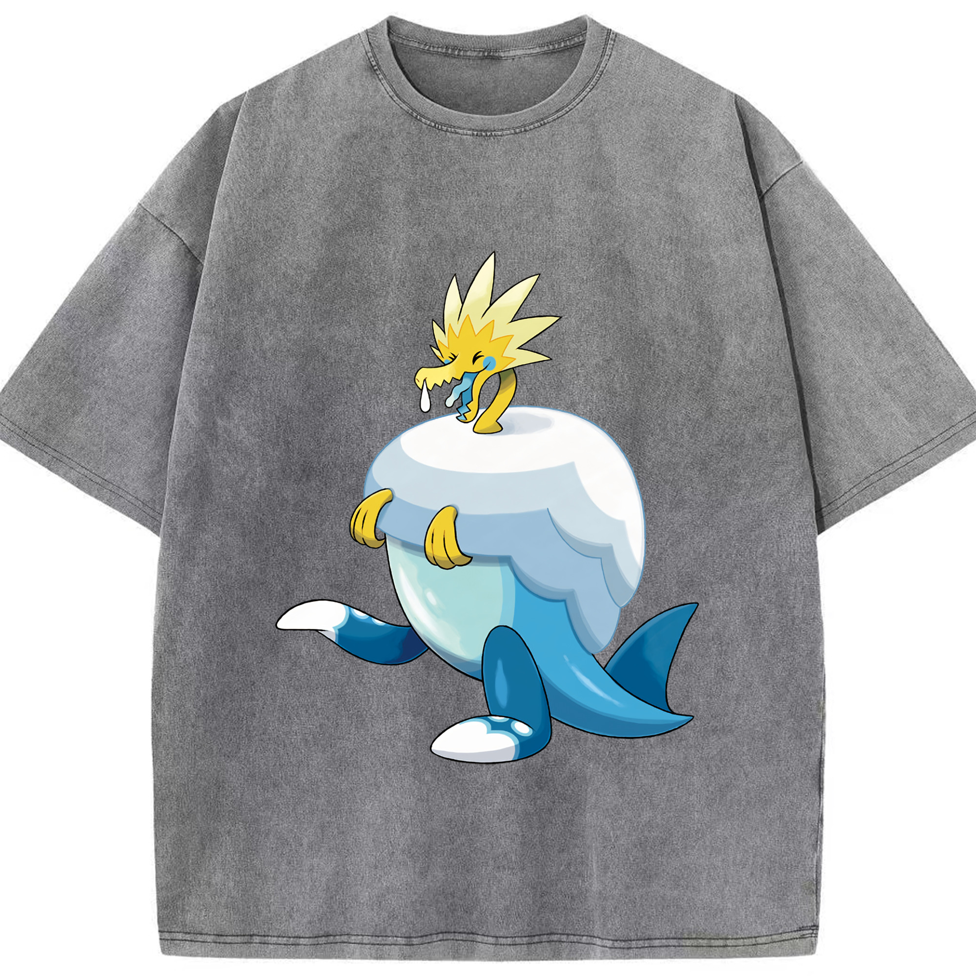 （画像用） ポケットモンスター Pokémon 綿100% ヴィンテージ風 半袖Tシャツ（フロントプリント）