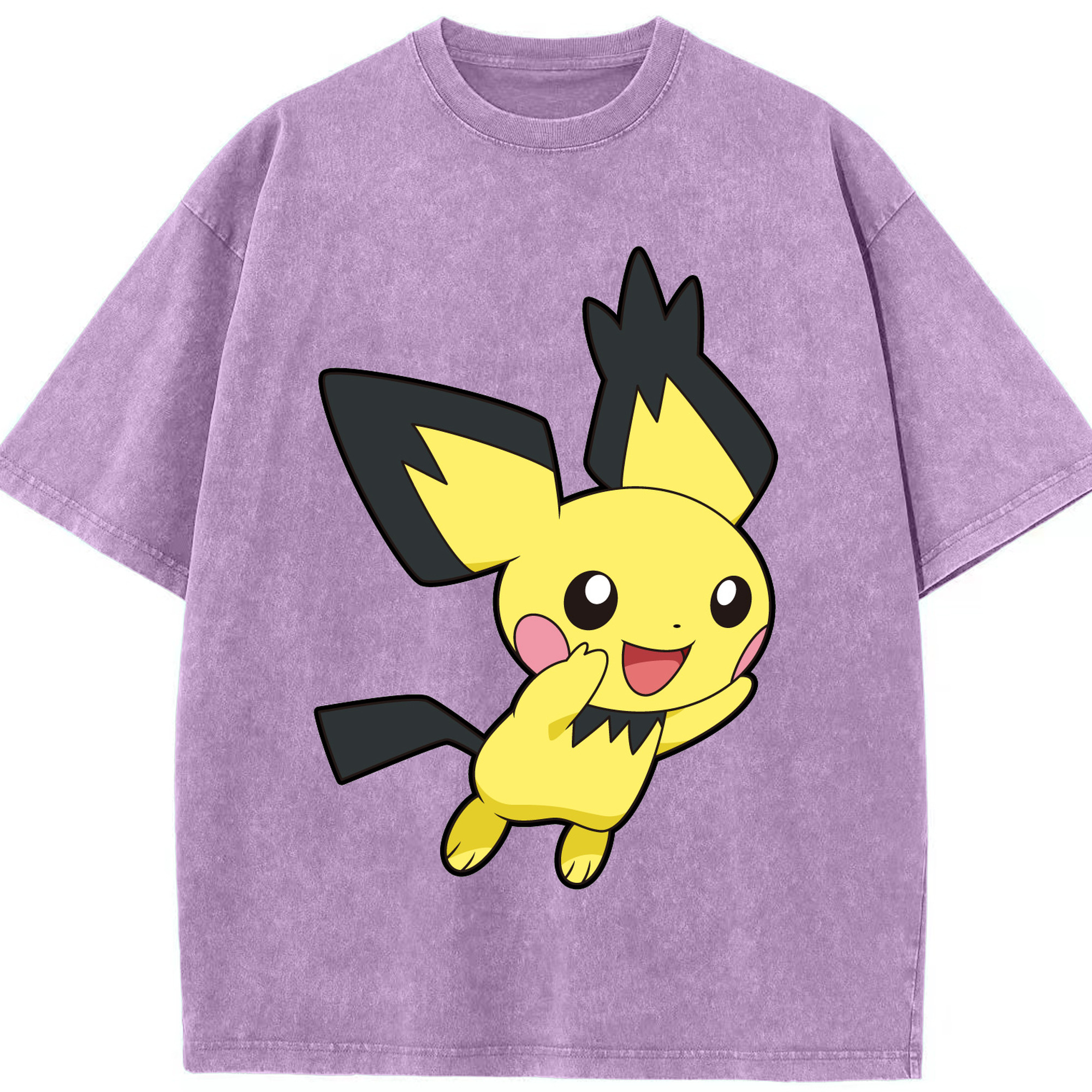（画像用） ポケットモンスター Pokémon 綿100% ヴィンテージ風 半袖Tシャツ（フロントプリント）