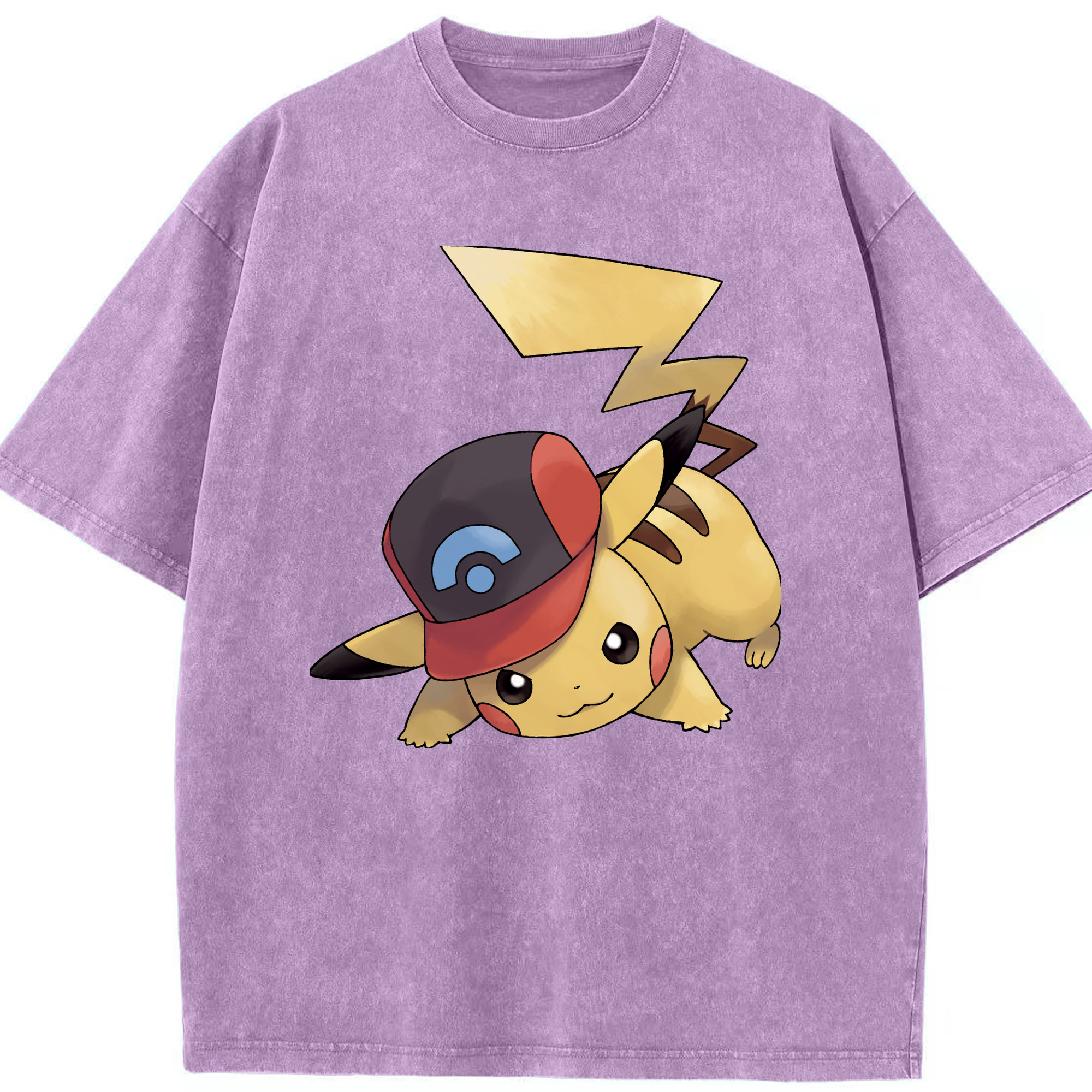 （画像用） ポケットモンスター Pokémon 綿100% ヴィンテージ風 半袖Tシャツ（フロントプリント）