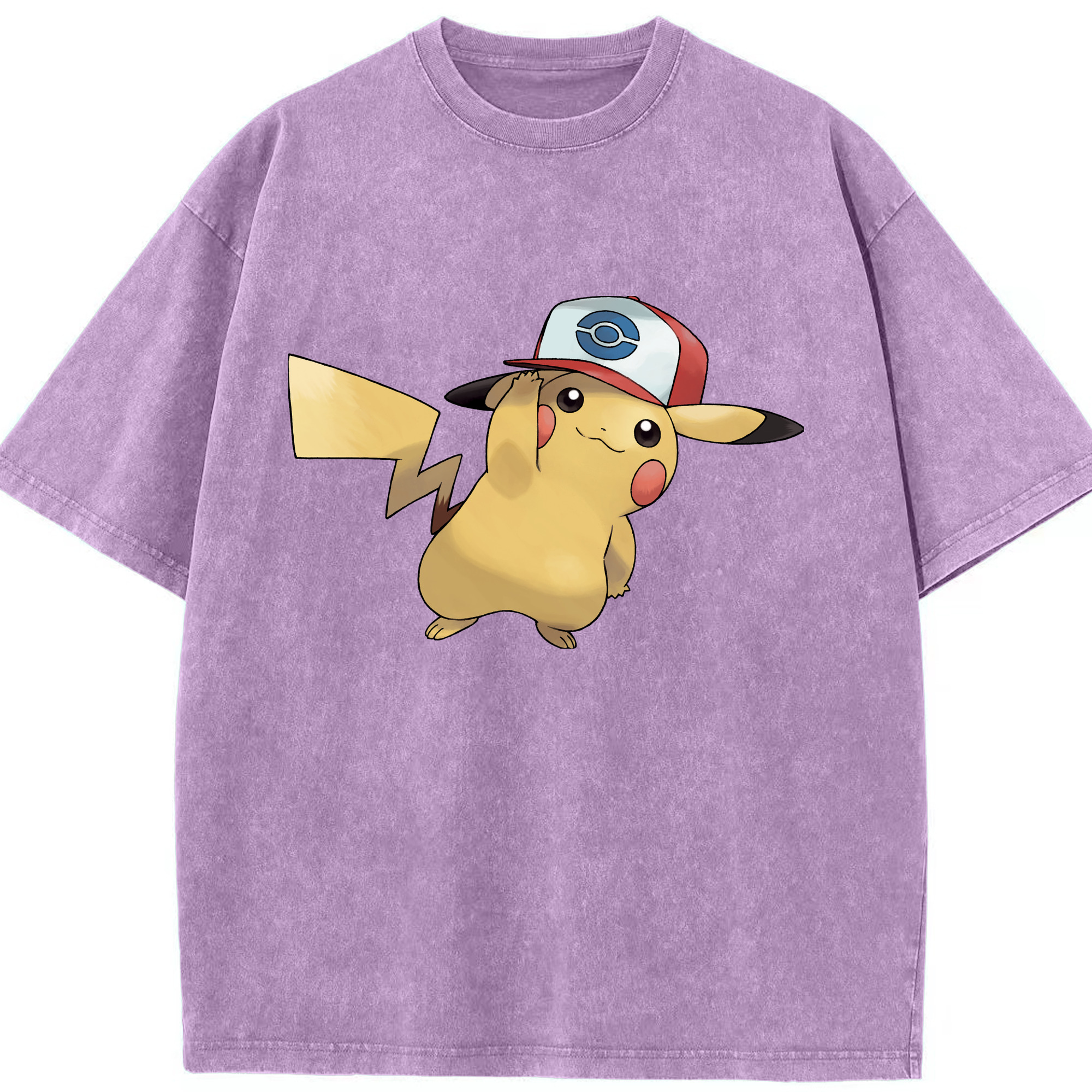 （画像用） ポケットモンスター Pokémon 綿100% ヴィンテージ風 半袖Tシャツ（フロントプリント）