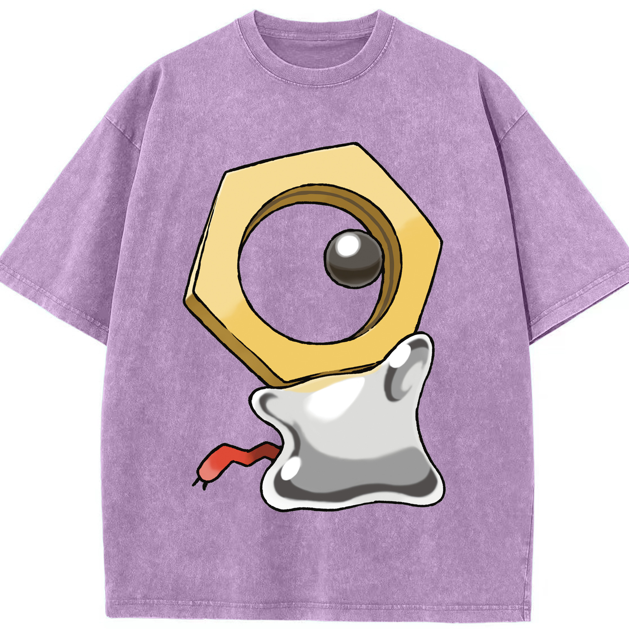 （画像用） ポケットモンスター Pokémon 綿100% ヴィンテージ風 半袖Tシャツ（フロントプリント）