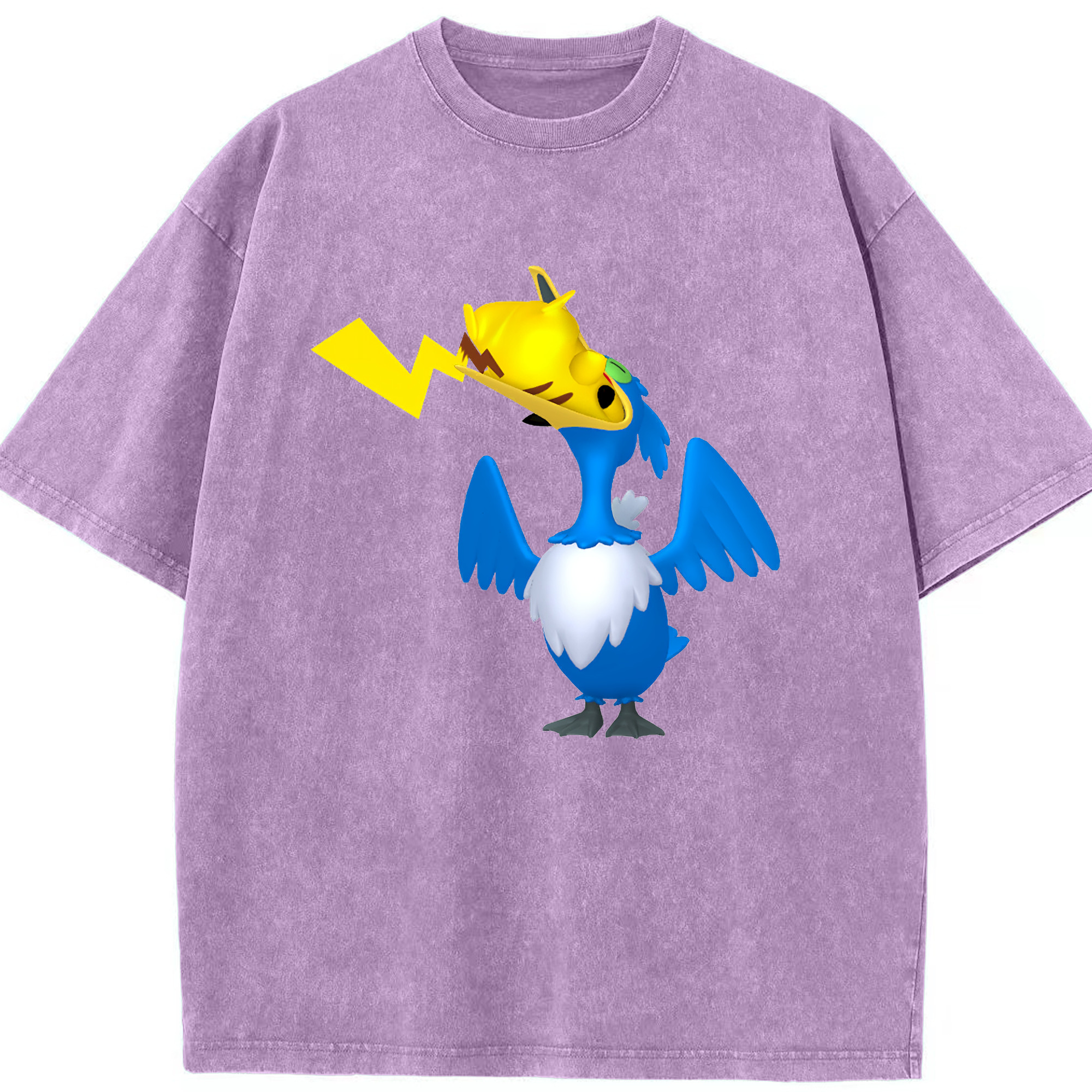 （画像用） ポケットモンスター Pokémon 綿100% ヴィンテージ風 半袖Tシャツ（フロントプリント）