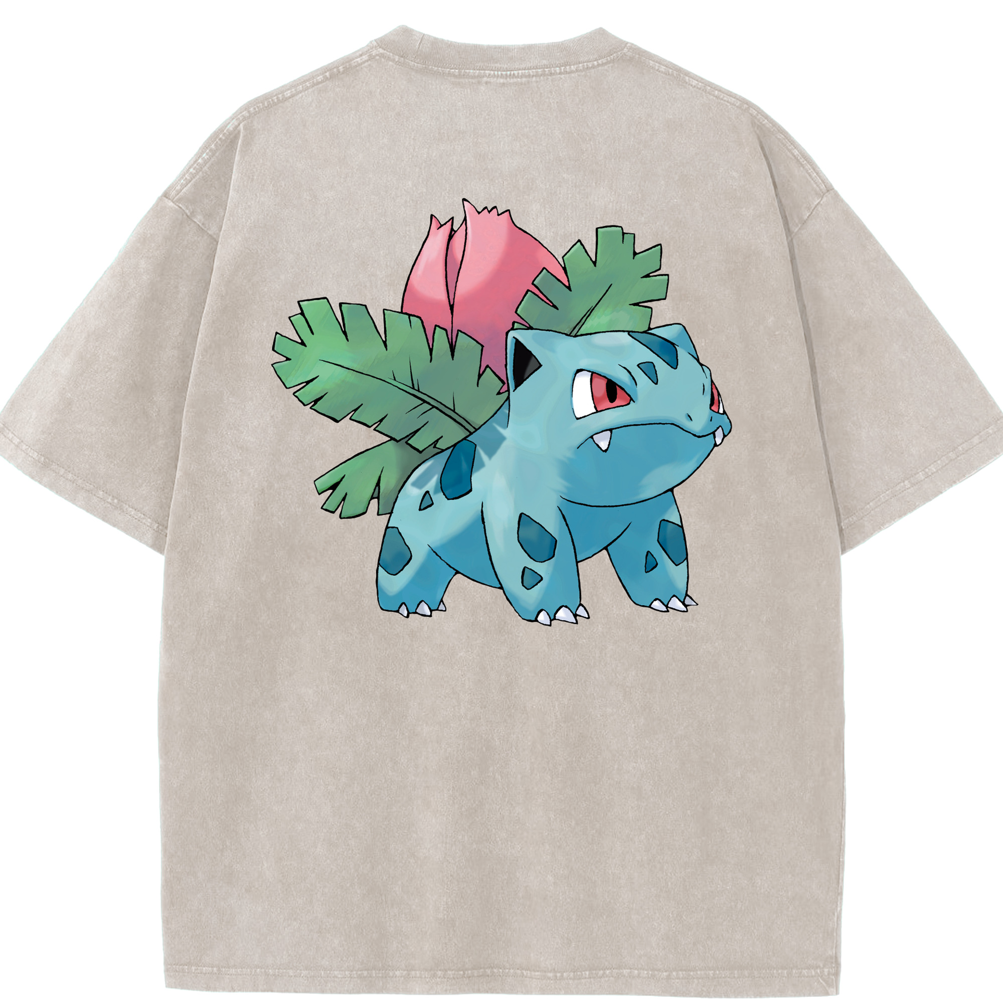 （画像用） ポケットモンスター Pokémon 綿100% ヴィンテージ風 半袖Tシャツ（背面プリント）