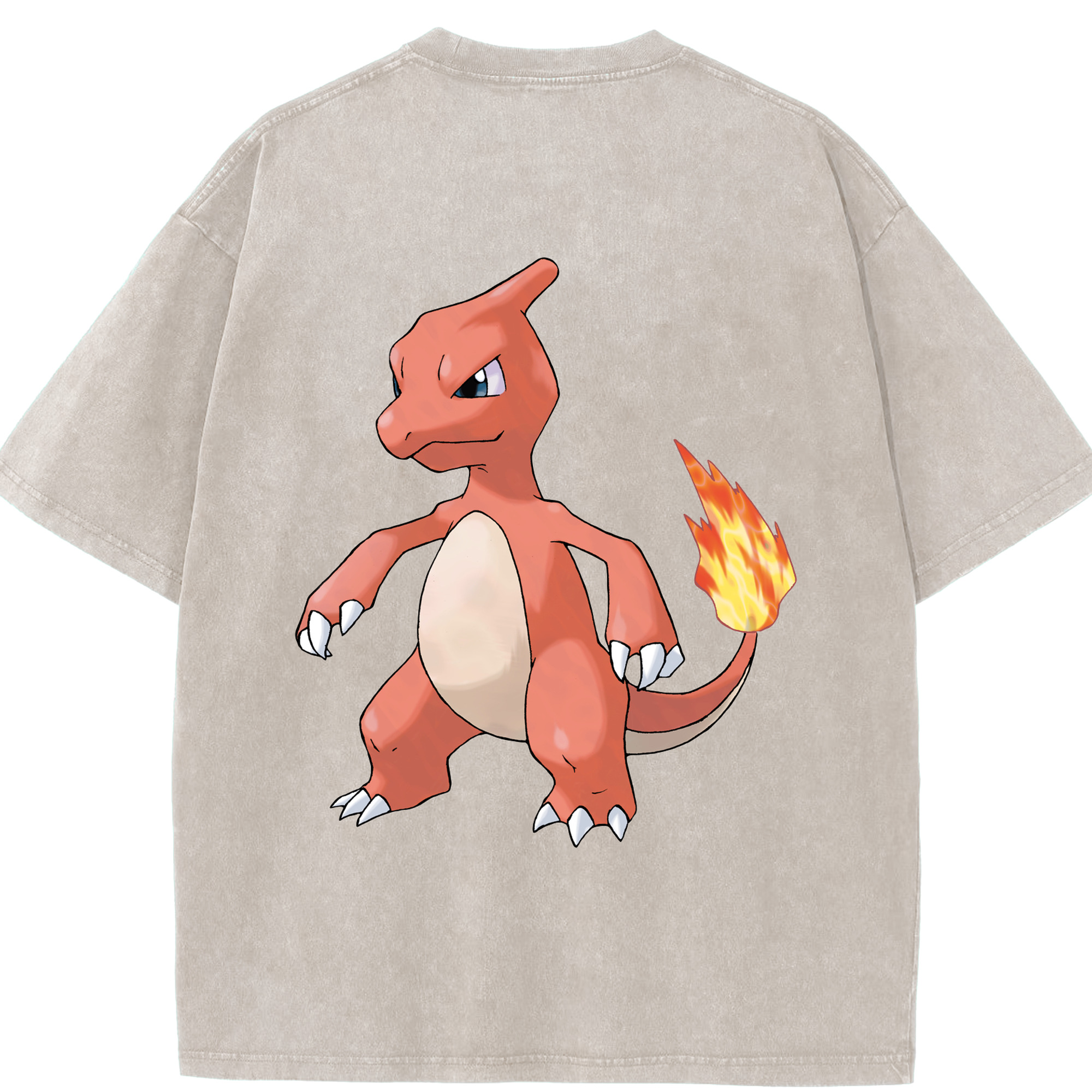 （画像用） ポケットモンスター Pokémon 綿100% ヴィンテージ風 半袖Tシャツ（背面プリント）
