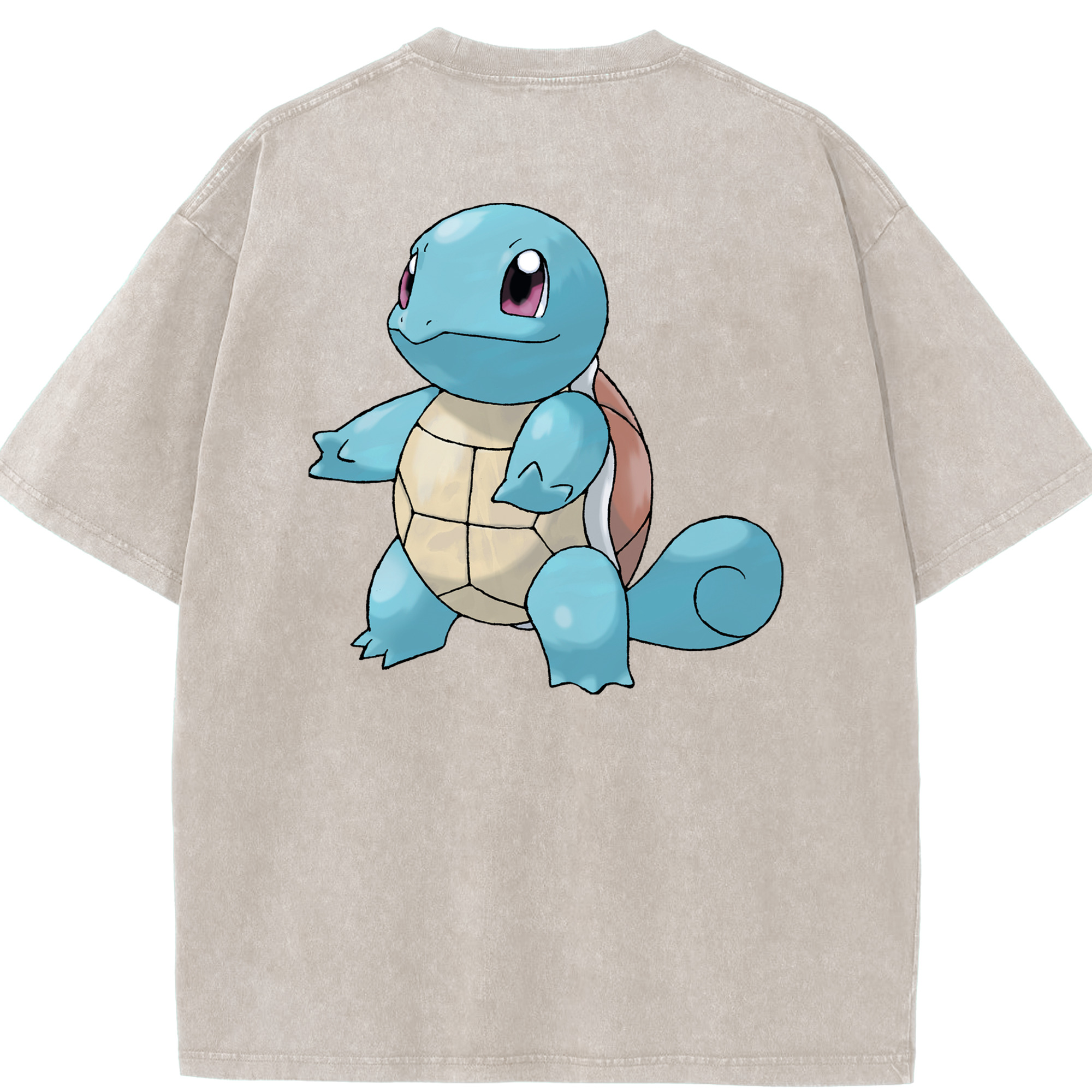 （画像用） ポケットモンスター Pokémon 綿100% ヴィンテージ風 半袖Tシャツ（背面プリント）