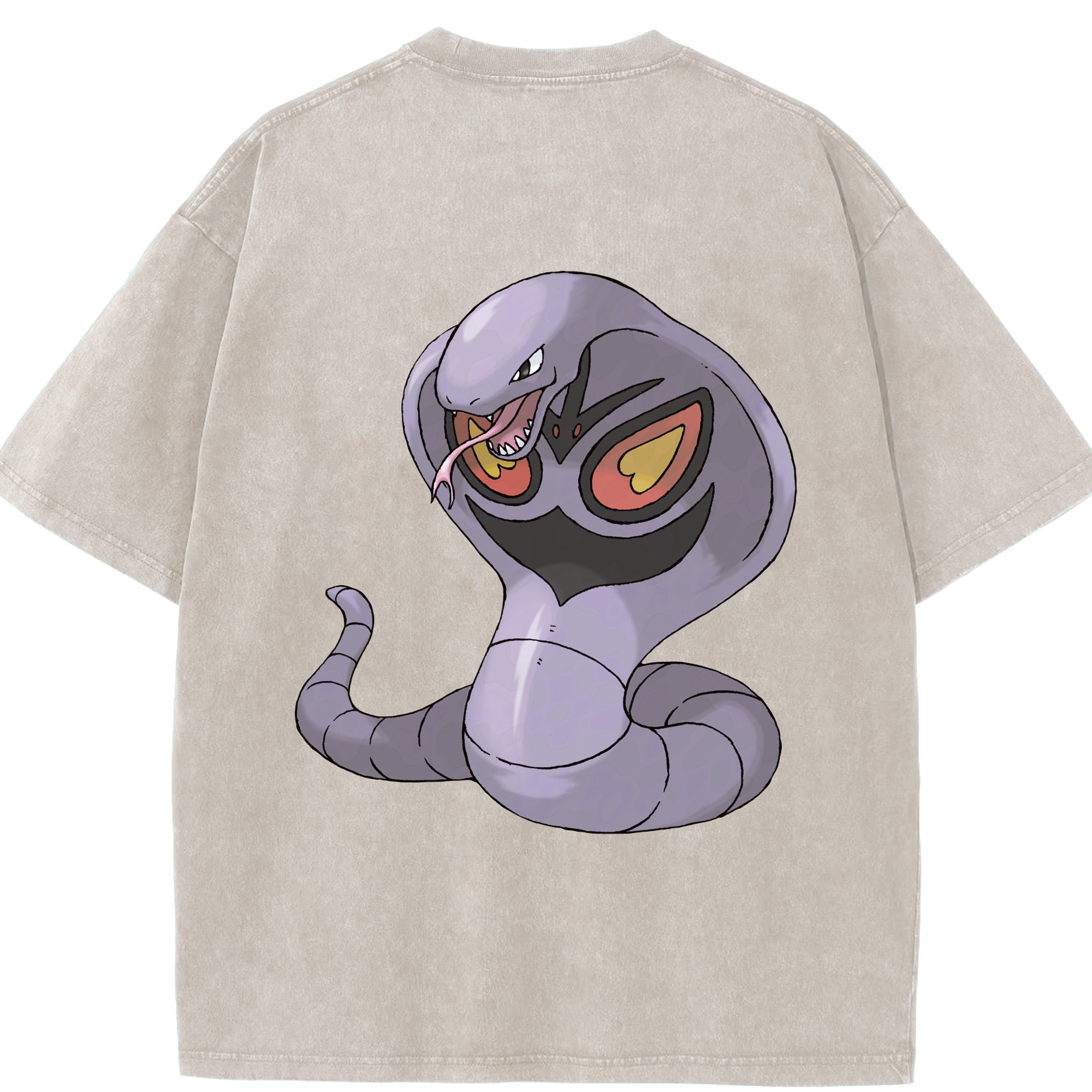 （画像用） ポケットモンスター Pokémon 綿100% ヴィンテージ風 半袖Tシャツ（背面プリント）