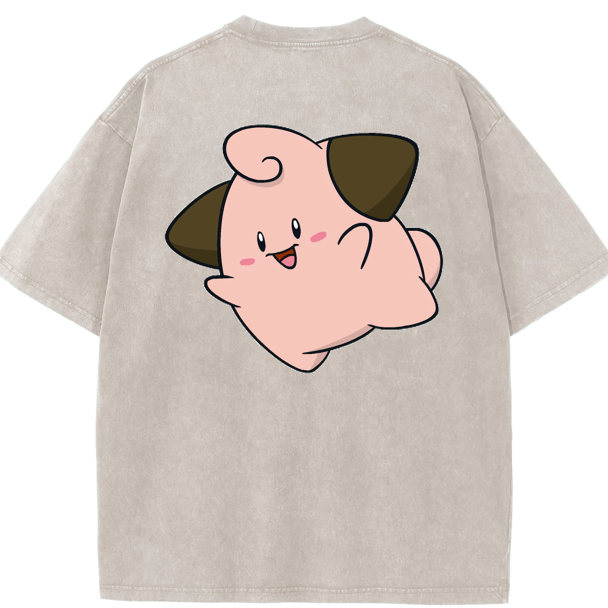 （画像用） ポケットモンスター Pokémon 綿100% ヴィンテージ風 半袖Tシャツ（背面プリント）