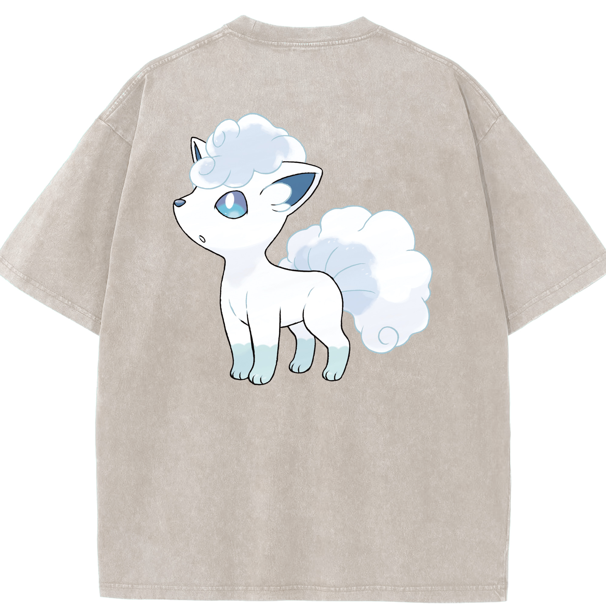 （画像用） ポケットモンスター Pokémon 綿100% ヴィンテージ風 半袖Tシャツ（背面プリント）