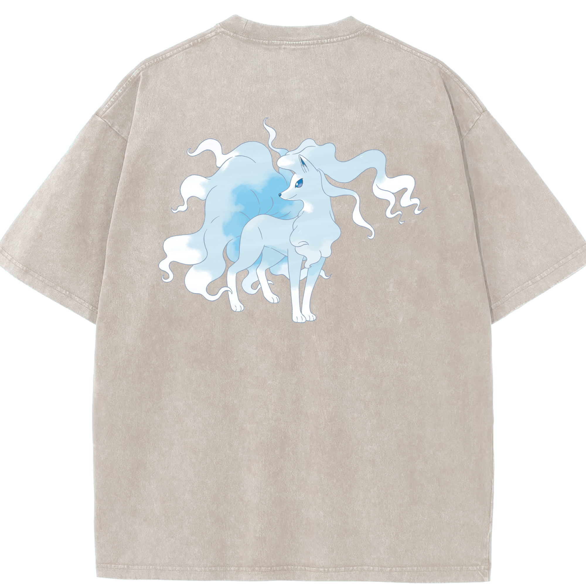 （画像用） ポケットモンスター Pokémon 綿100% ヴィンテージ風 半袖Tシャツ（背面プリント）