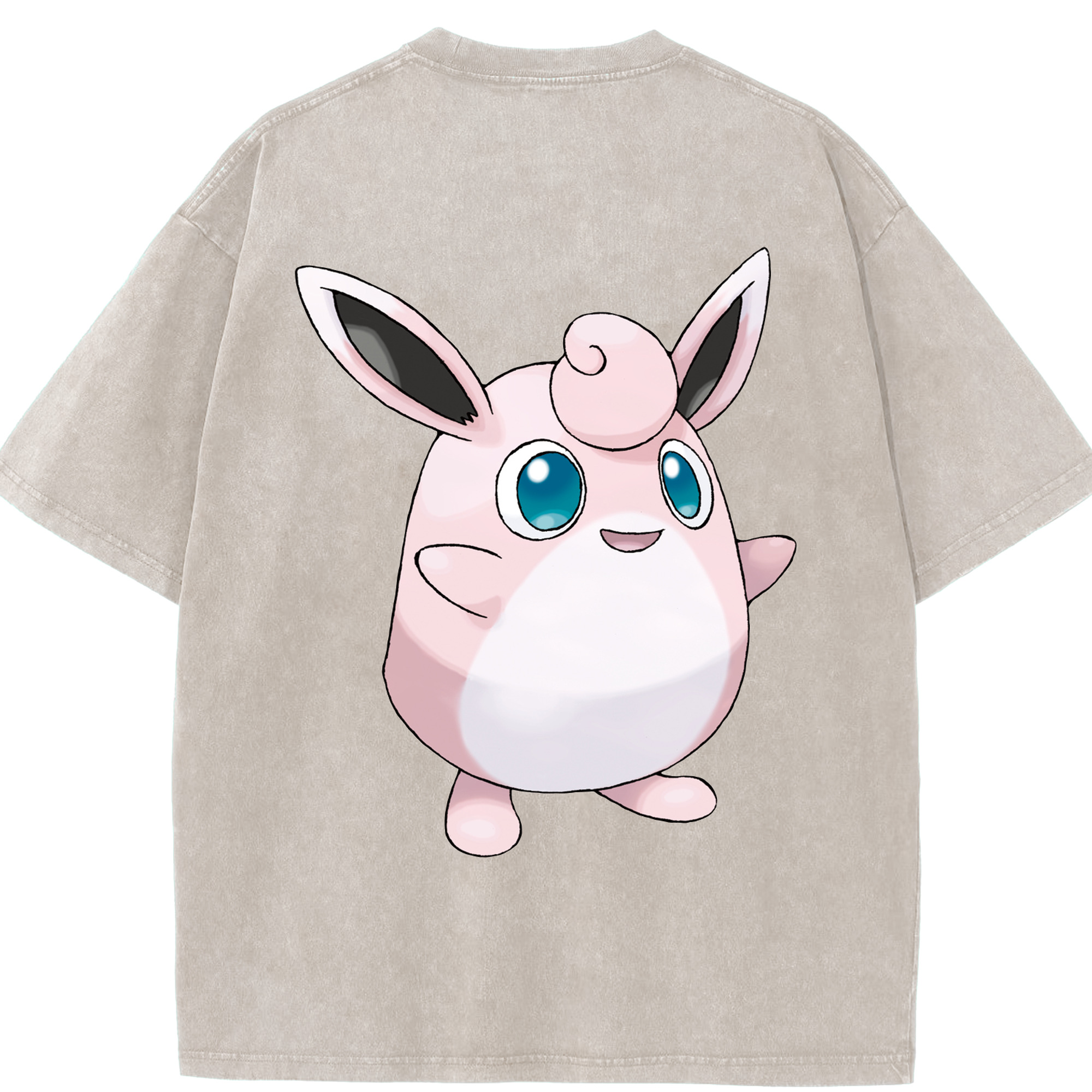 （画像用） ポケットモンスター Pokémon 綿100% ヴィンテージ風 半袖Tシャツ（背面プリント）