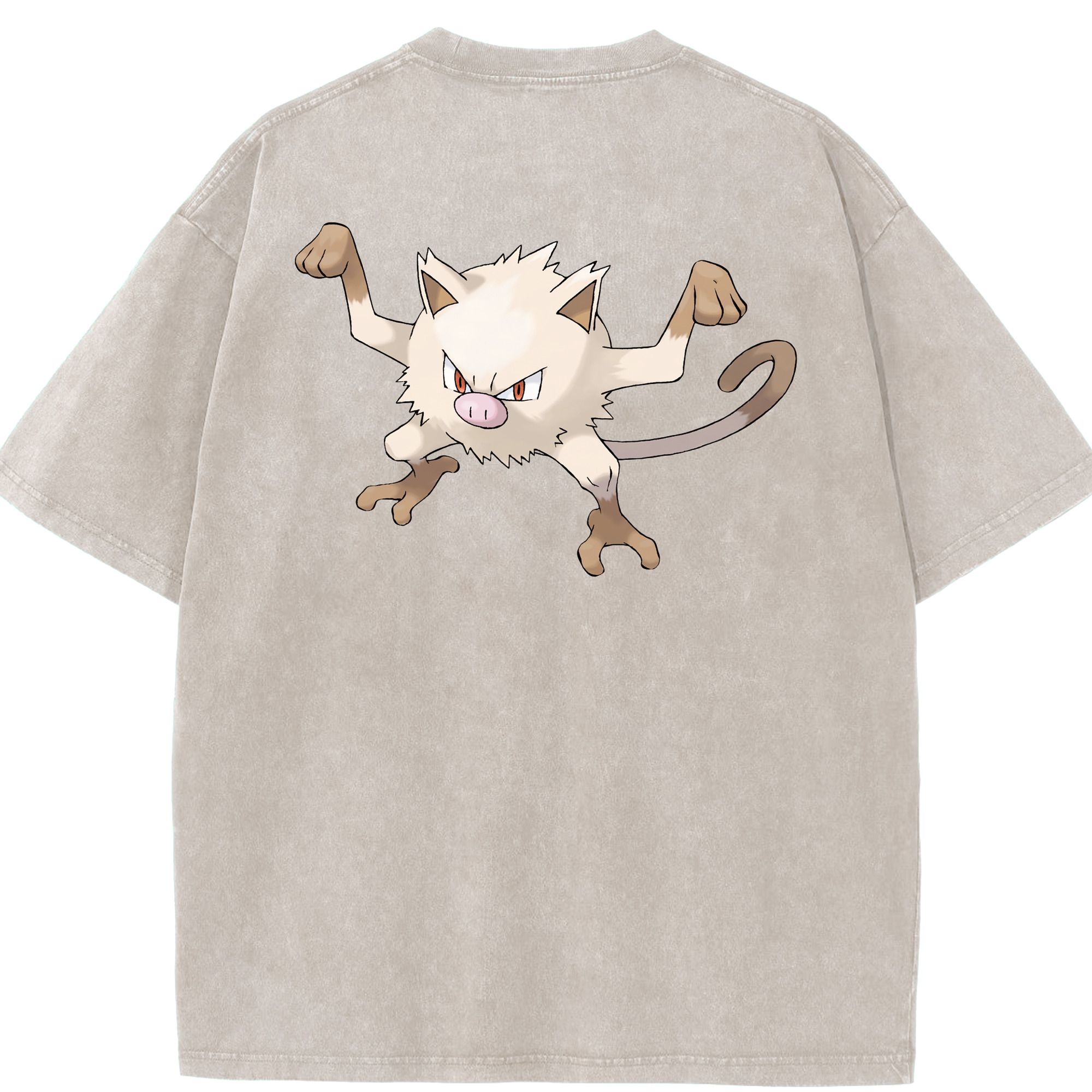 （画像用） ポケットモンスター Pokémon 綿100% ヴィンテージ風 半袖Tシャツ（背面プリント）
