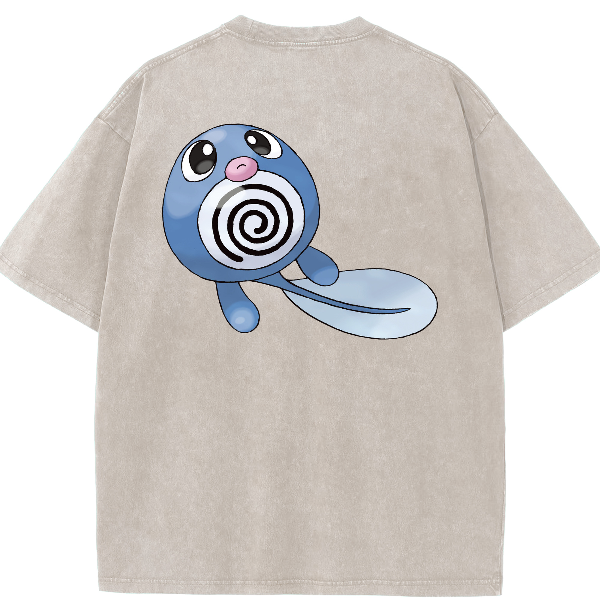 （画像用） ポケットモンスター Pokémon 綿100% ヴィンテージ風 半袖Tシャツ（背面プリント）