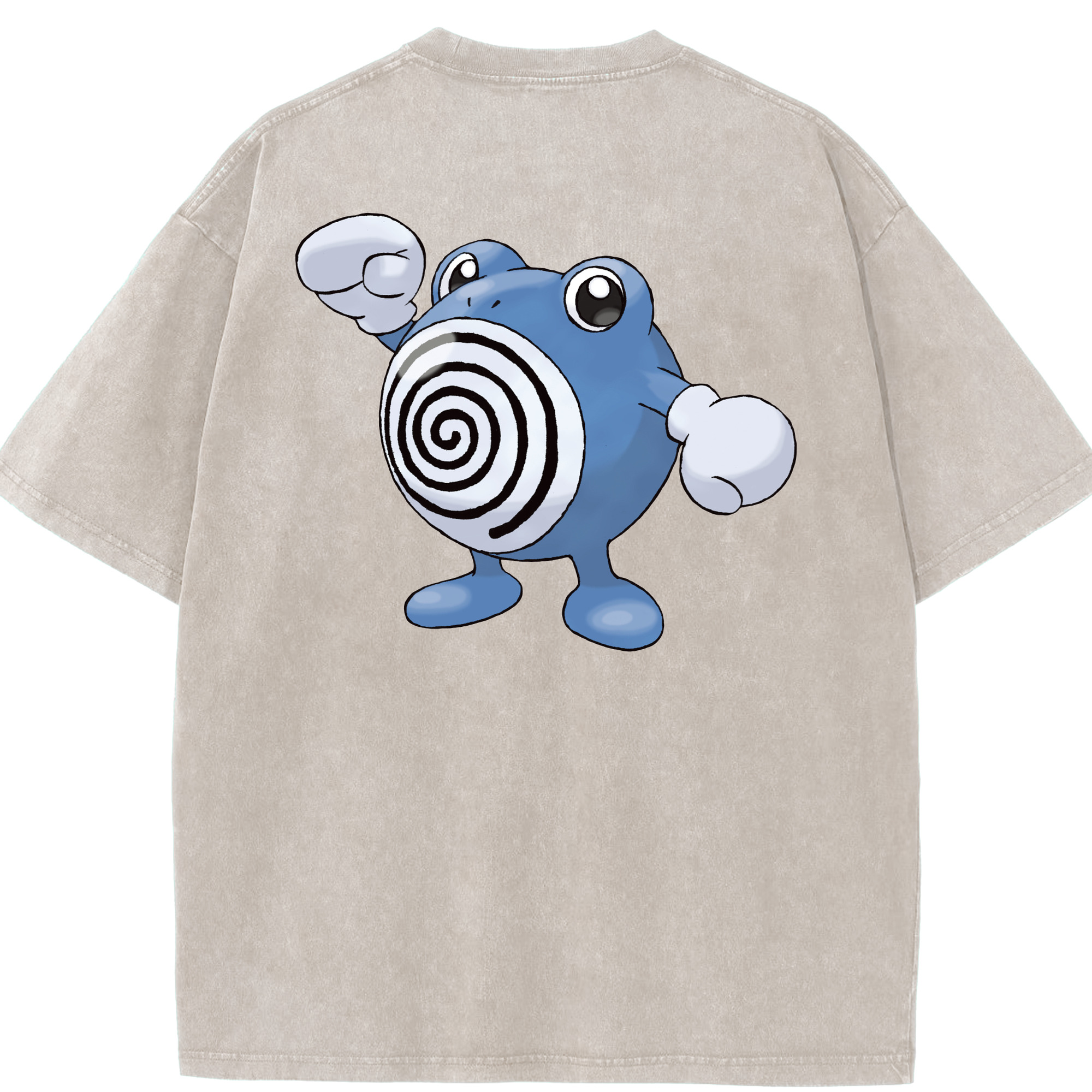 （画像用） ポケットモンスター Pokémon 綿100% ヴィンテージ風 半袖Tシャツ（背面プリント）
