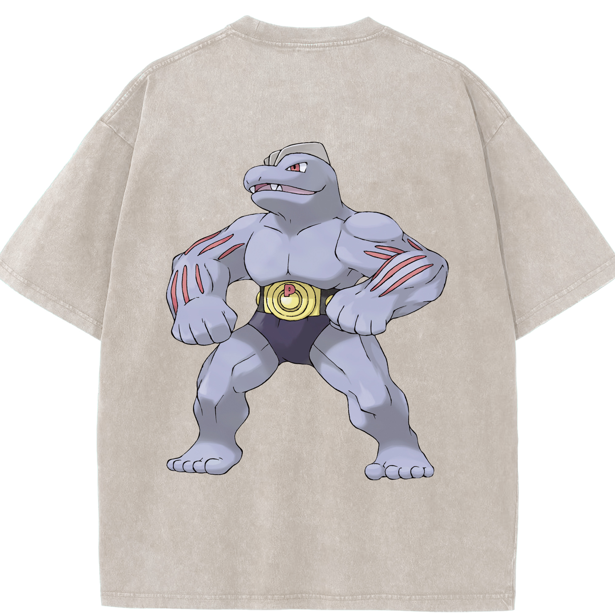 （画像用） ポケットモンスター Pokémon 綿100% ヴィンテージ風 半袖Tシャツ（背面プリント）