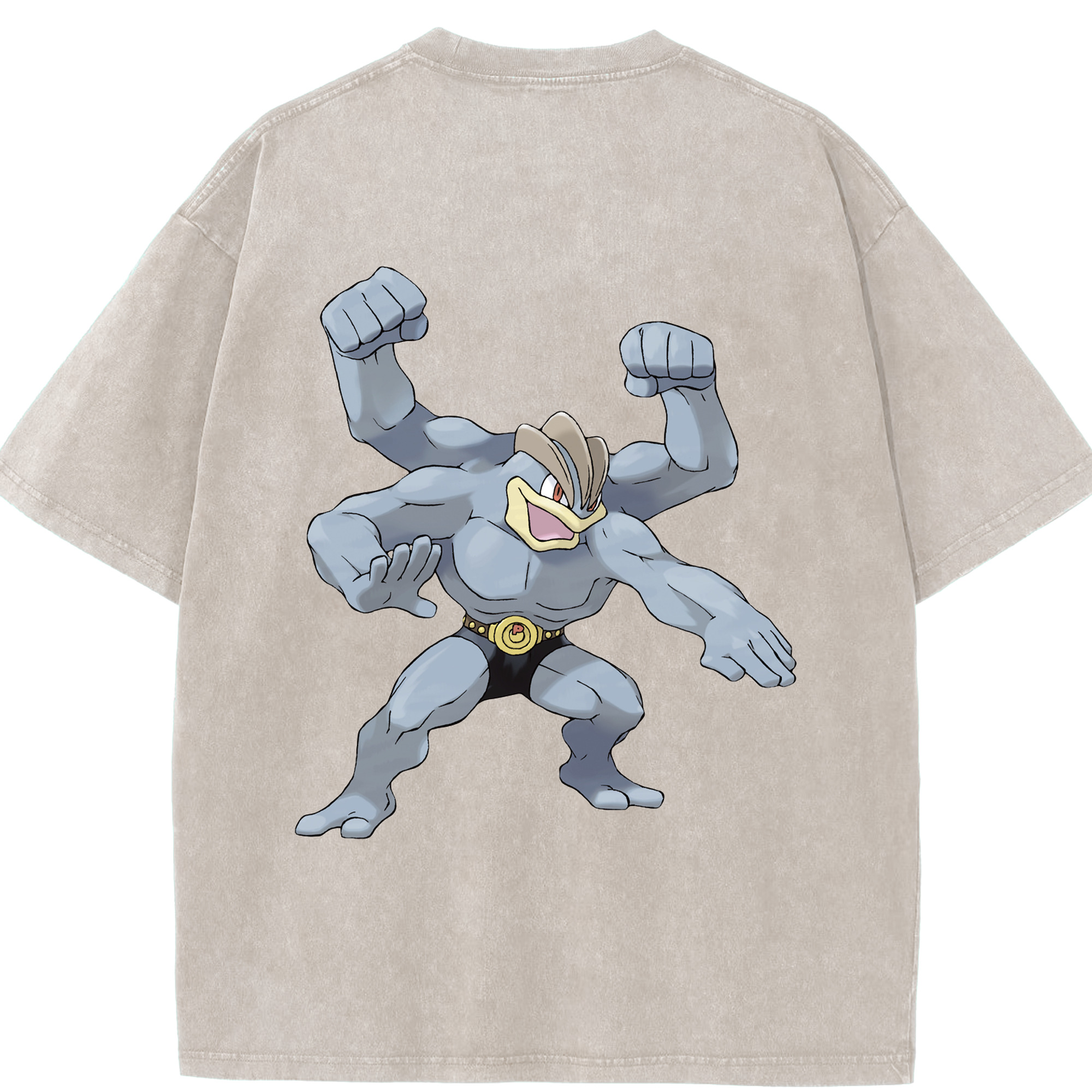 （画像用） ポケットモンスター Pokémon 綿100% ヴィンテージ風 半袖Tシャツ（背面プリント）
