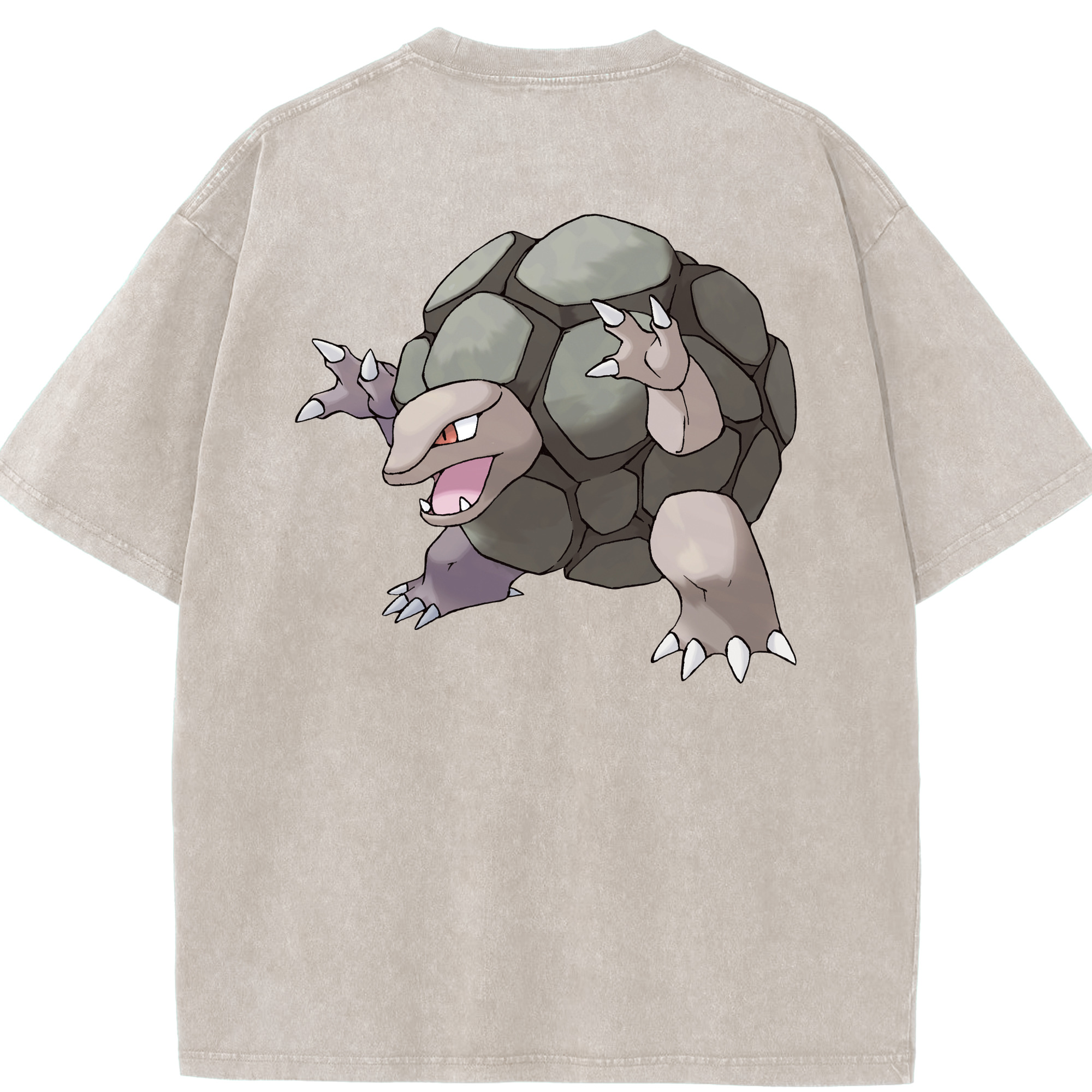 （画像用） ポケットモンスター Pokémon 綿100% ヴィンテージ風 半袖Tシャツ（背面プリント）