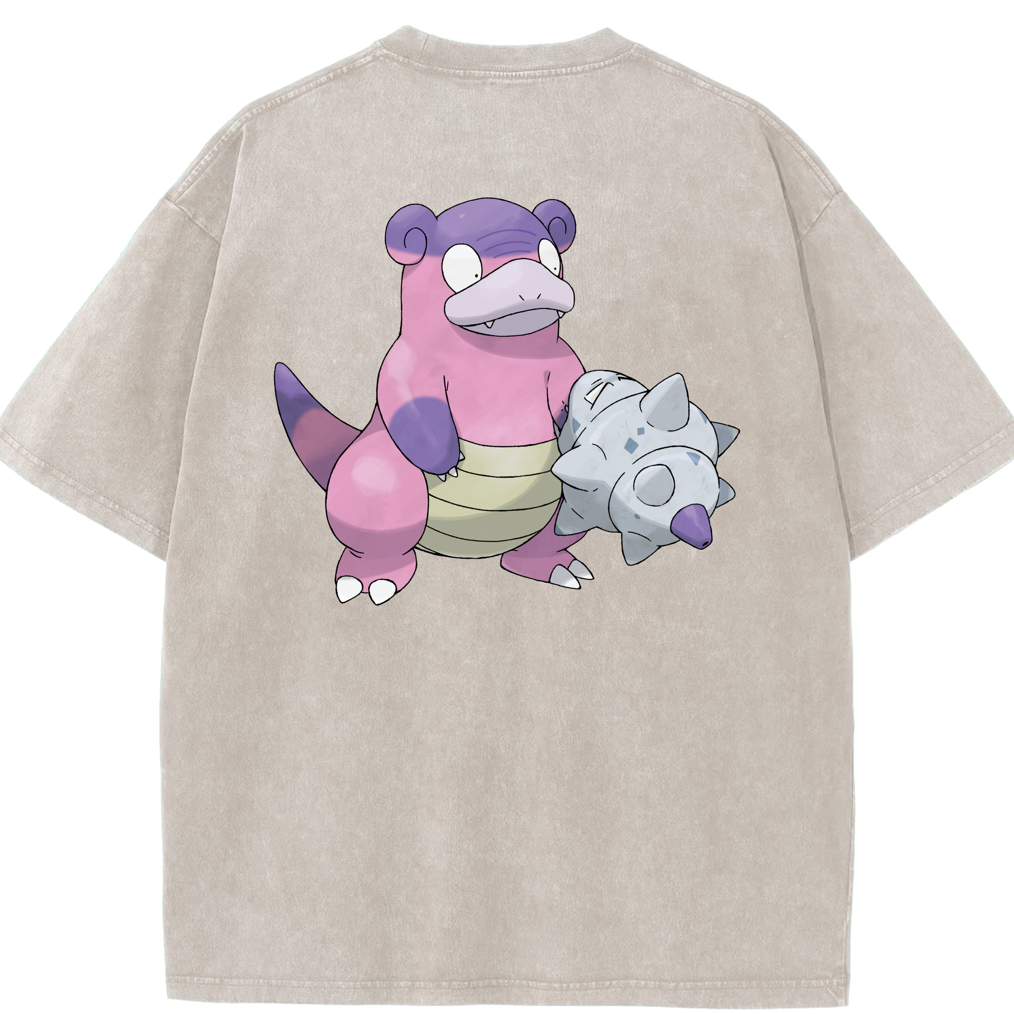 （画像用） ポケットモンスター Pokémon 綿100% ヴィンテージ風 半袖Tシャツ（背面プリント）