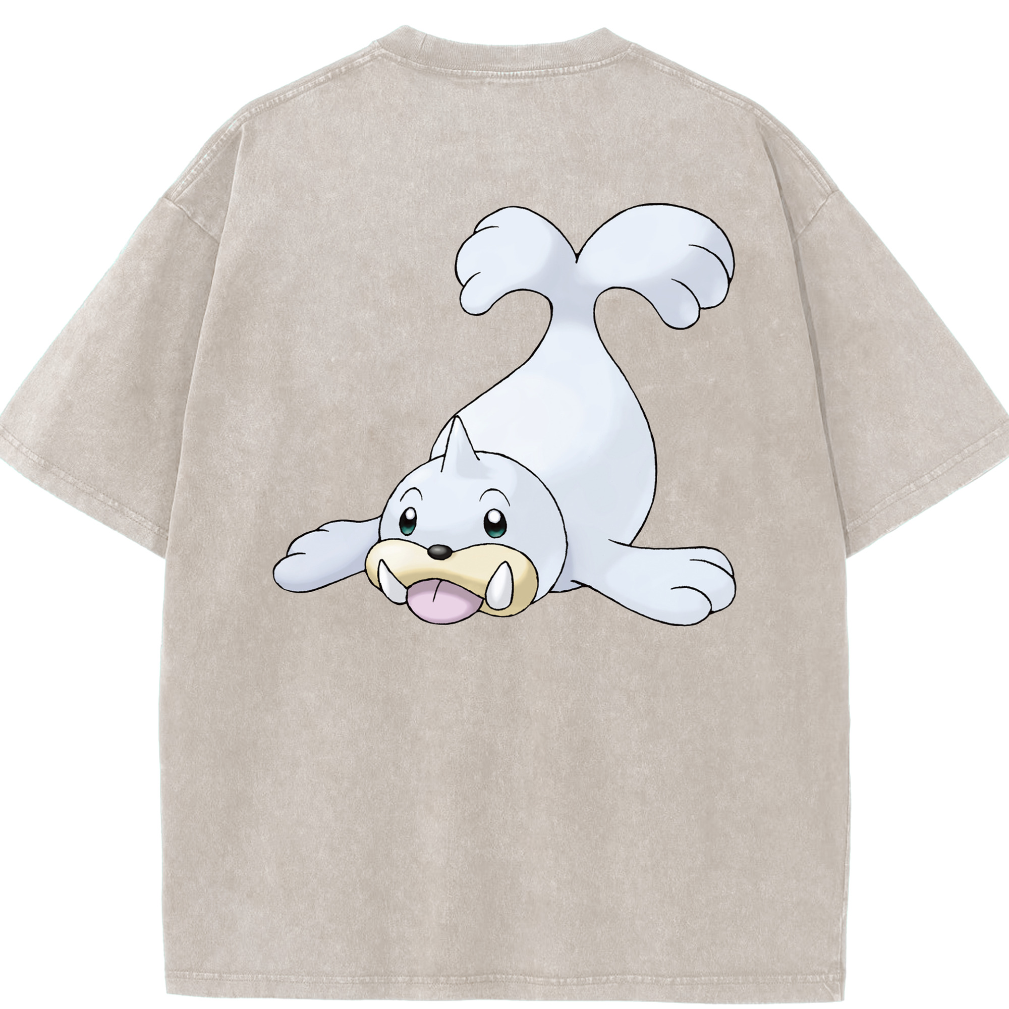 （画像用） ポケットモンスター Pokémon 綿100% ヴィンテージ風 半袖Tシャツ（背面プリント）