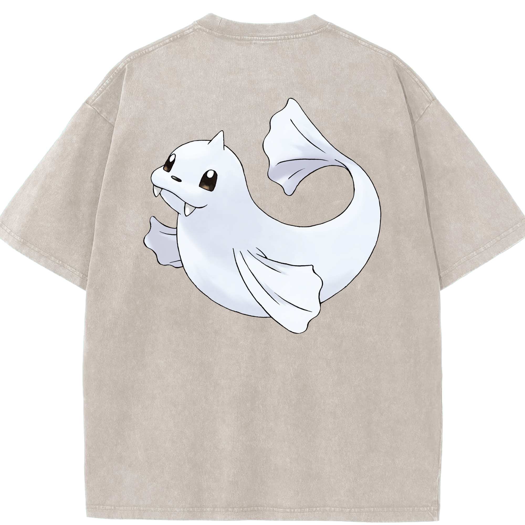 （画像用） ポケットモンスター Pokémon 綿100% ヴィンテージ風 半袖Tシャツ（背面プリント）