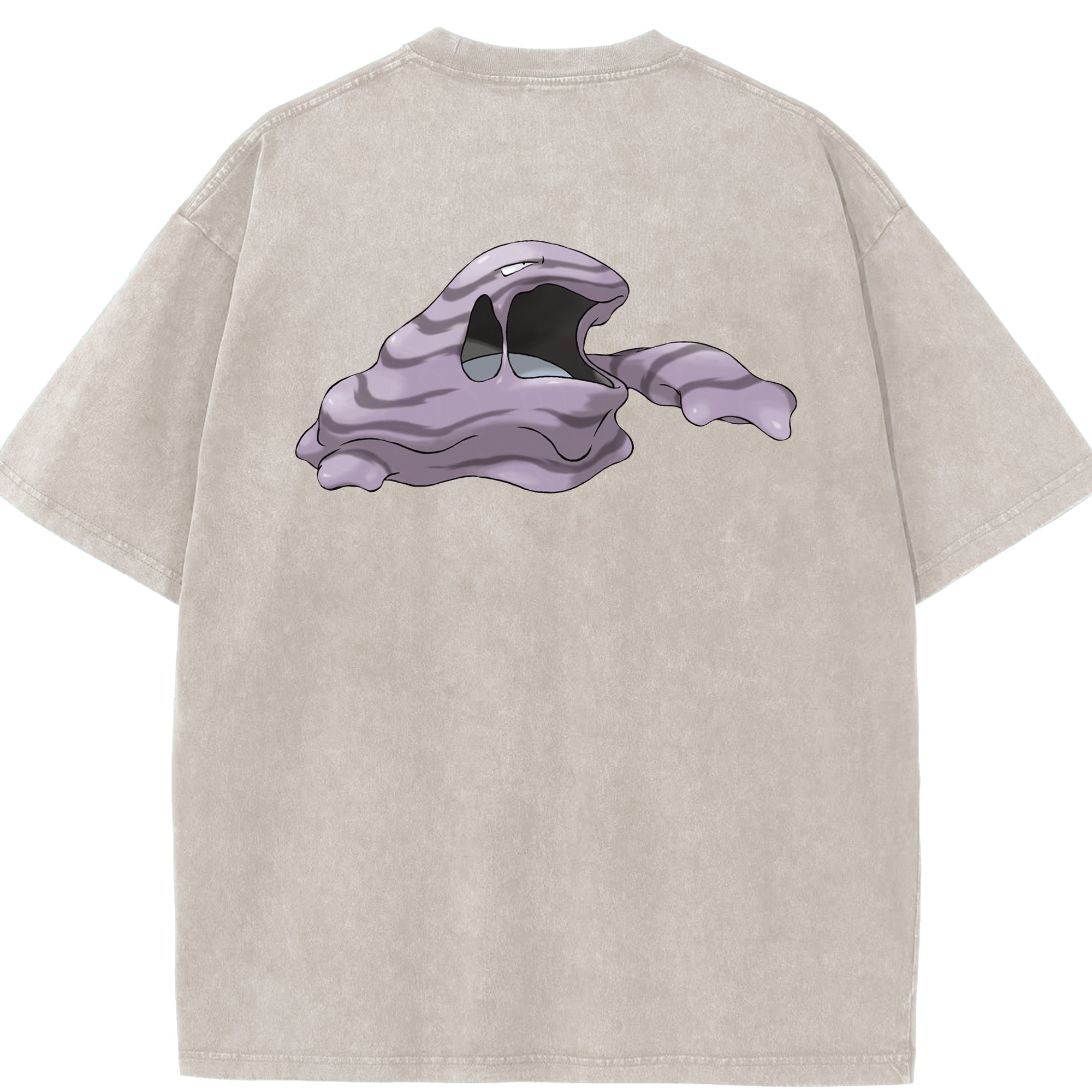（画像用） ポケットモンスター Pokémon 綿100% ヴィンテージ風 半袖Tシャツ（背面プリント）