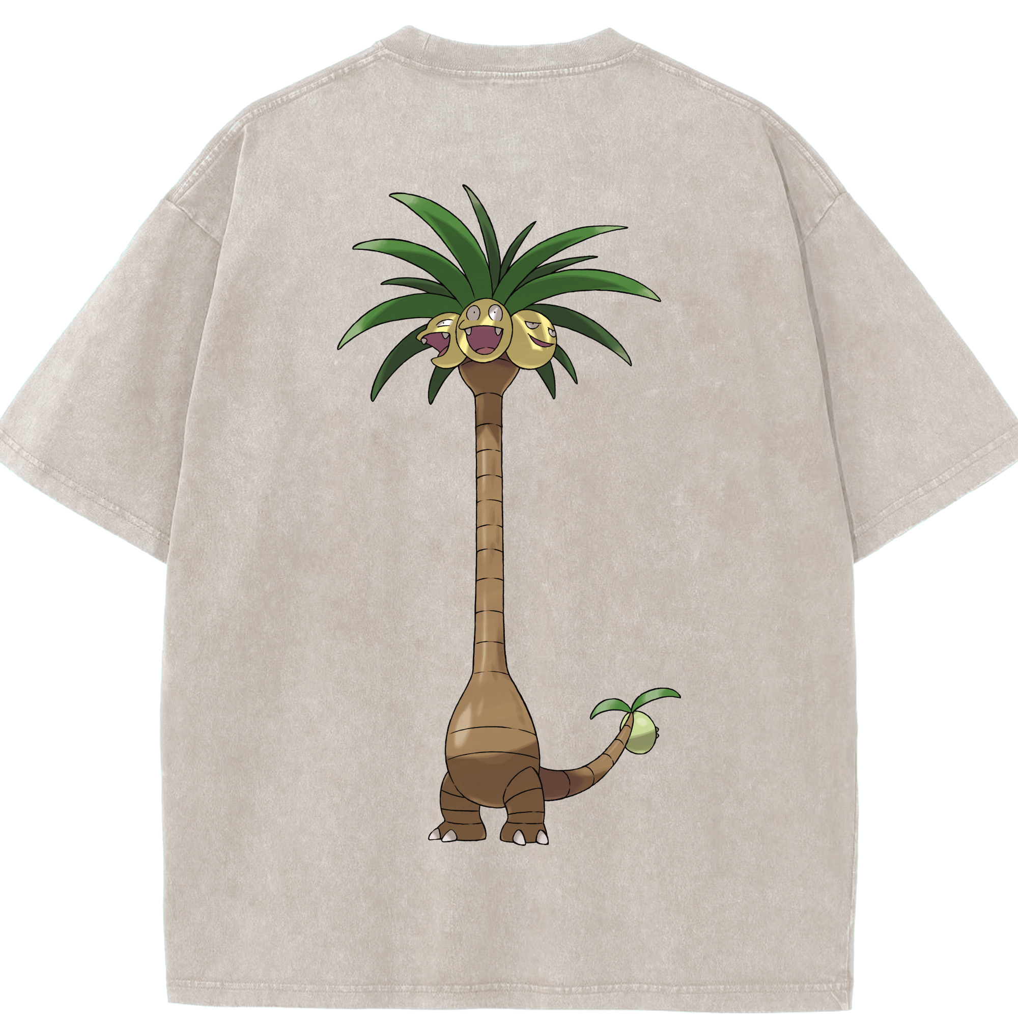 （画像用） ポケットモンスター Pokémon 綿100% ヴィンテージ風 半袖Tシャツ（背面プリント）